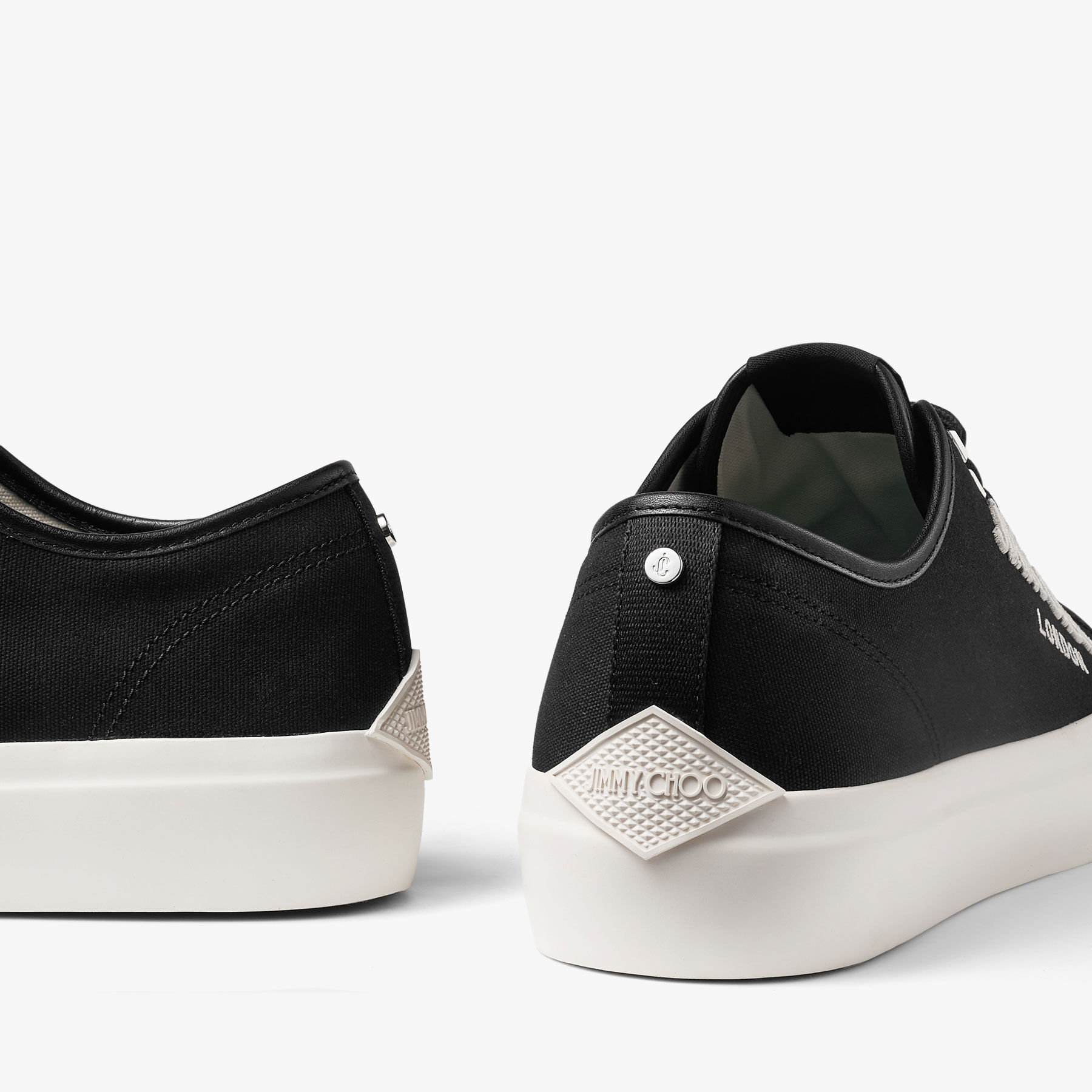 Jimmy choo black sneakers sale