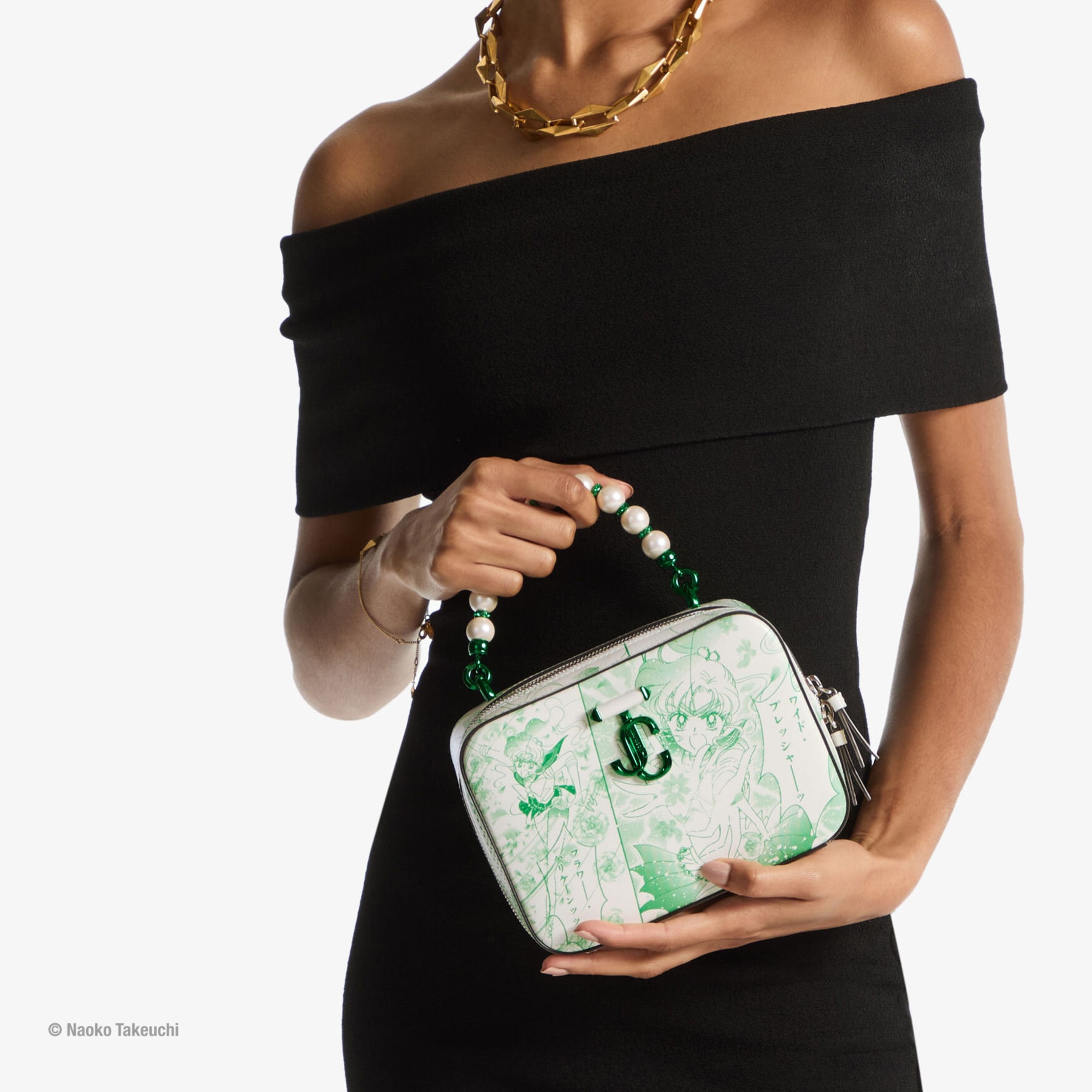 Jimmy choo green bag top