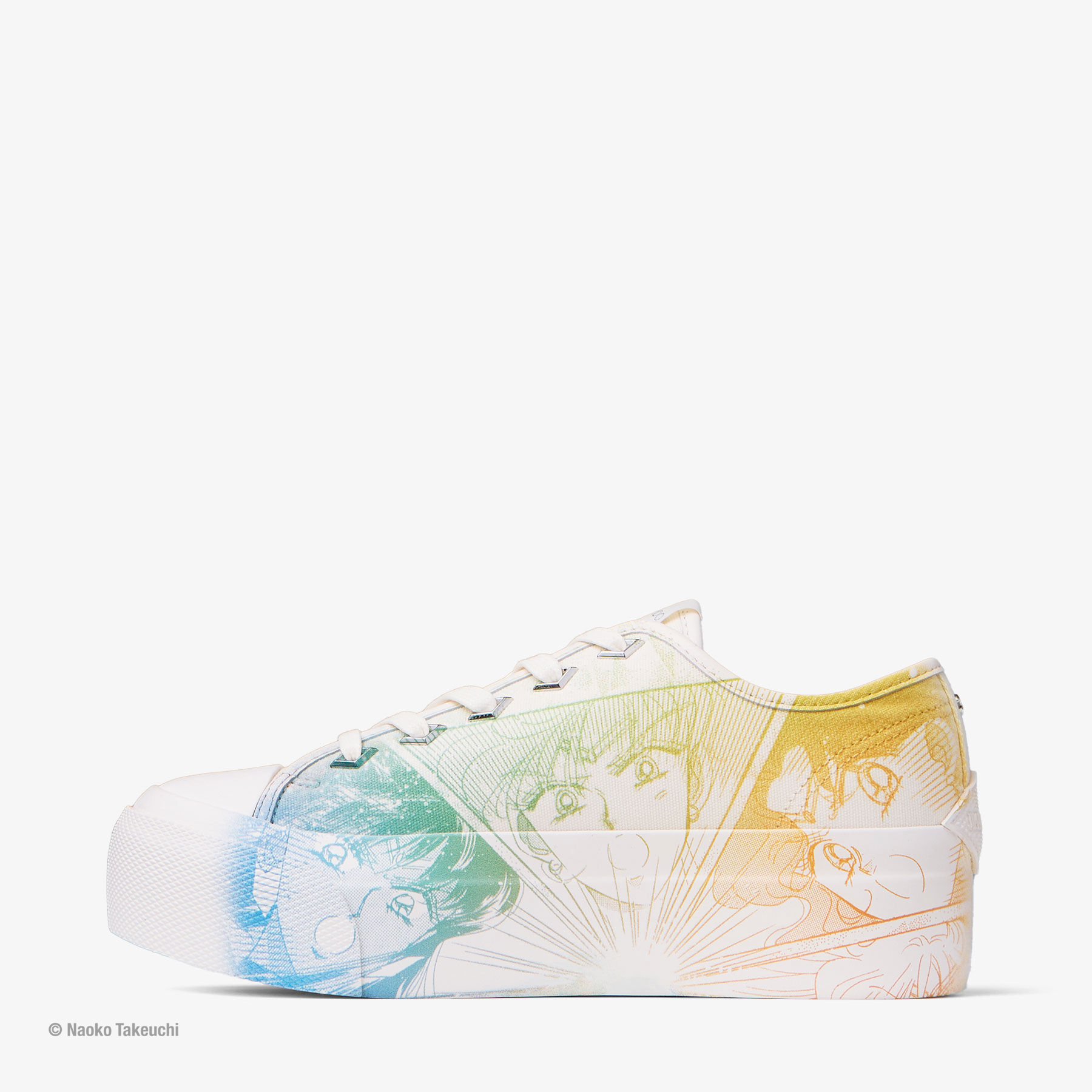 Sailor Guardians Palma Maxi/F White Canvas Trainer JIMMY CHOO