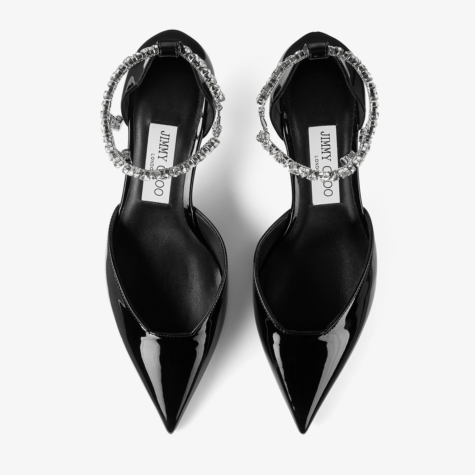 Jimmy choo black patent heels store