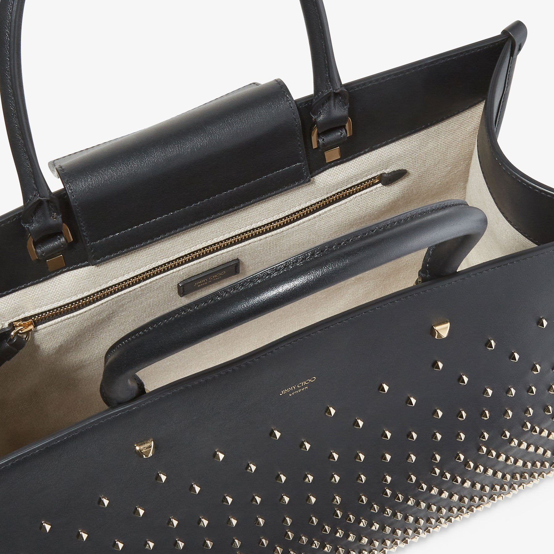 Jimmy choo black tote bag clearance