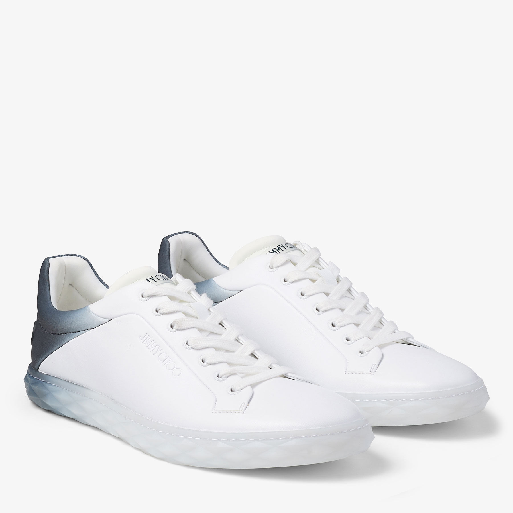Diamond Light/M II | White Leather Trainer | JIMMY CHOO