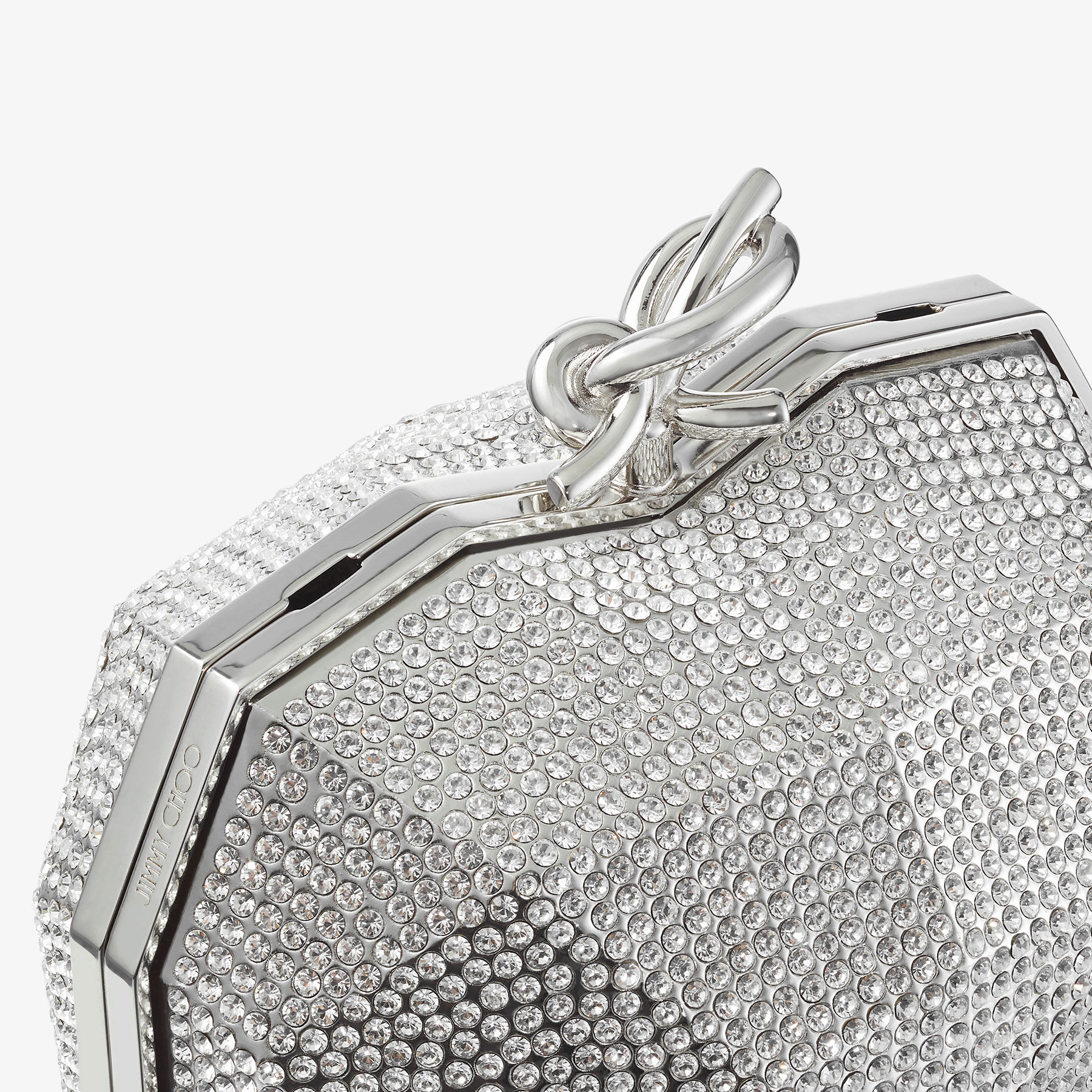Faceted Heart Clutch | シルバー ルーサイト・クラッチバッグ 