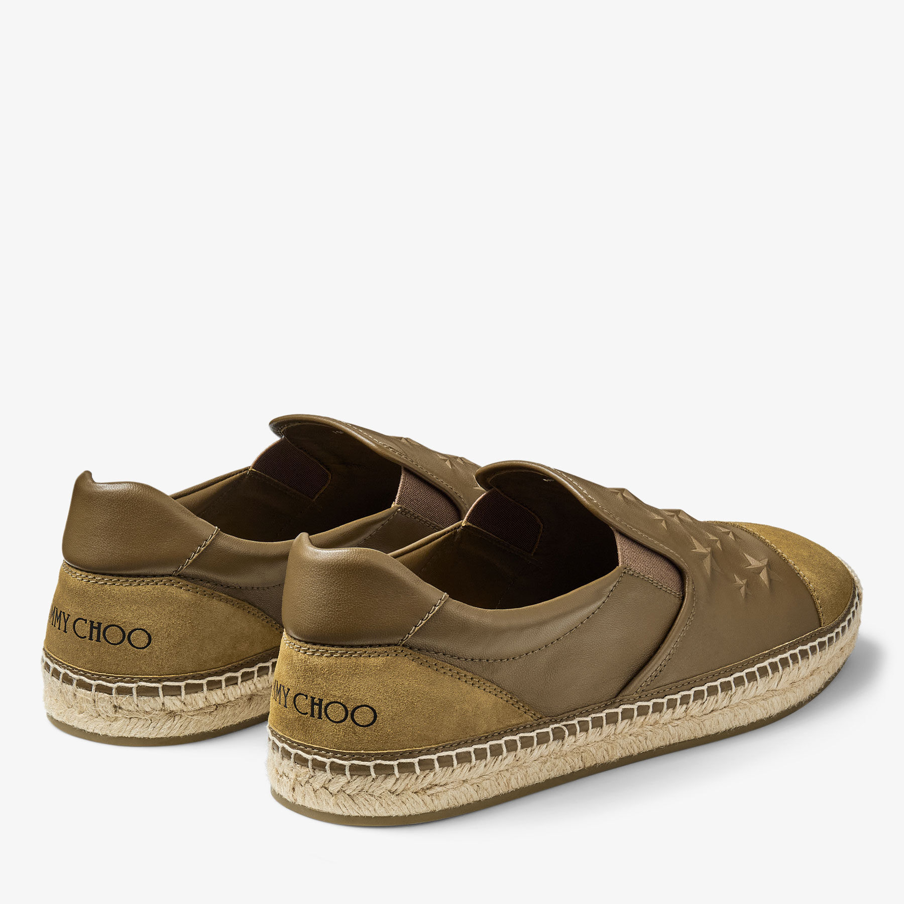 Ivan Espadrille|グリーン エンボス加工レザー・シューズ 
