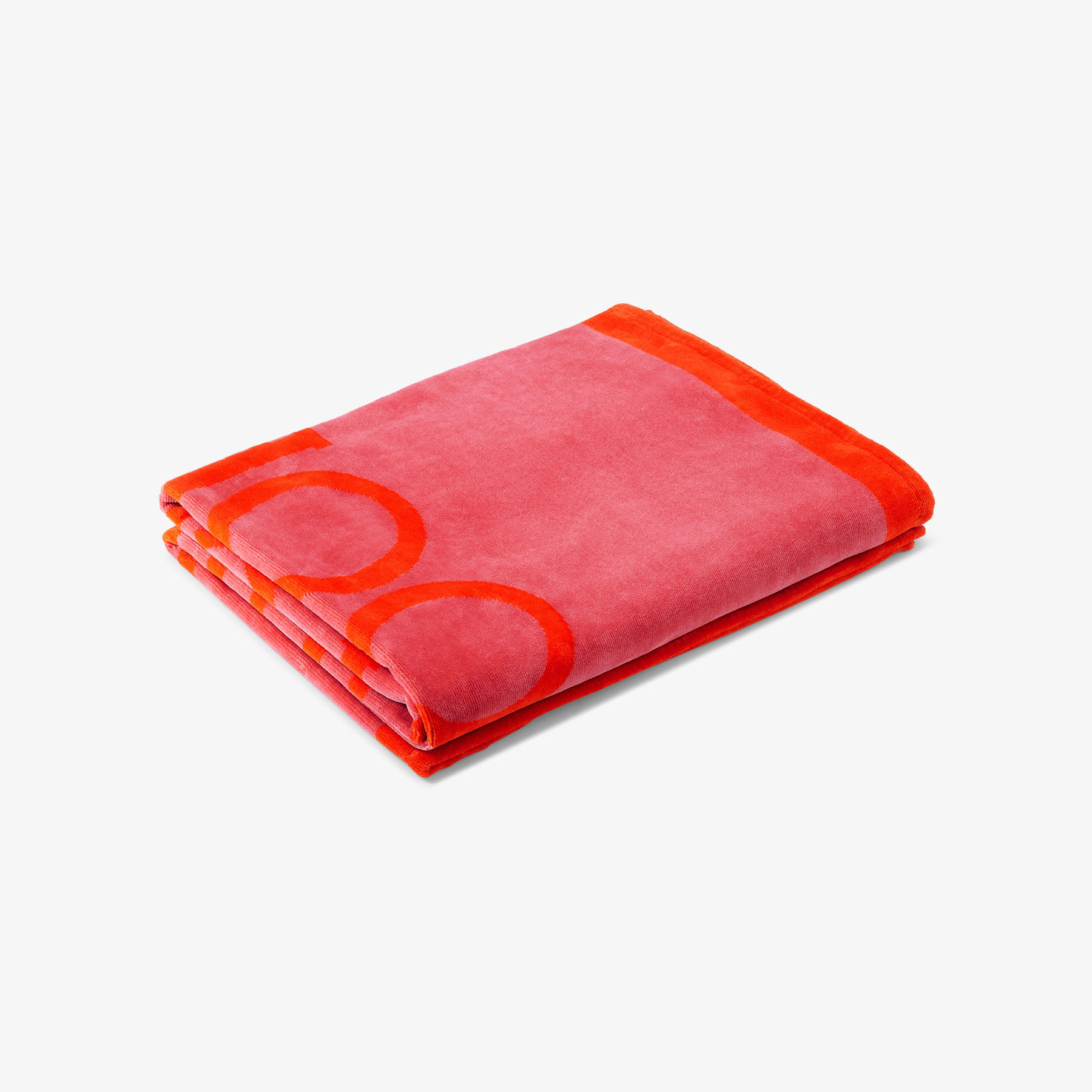 JC Beach Towel | Paprika X Candy Pink コットン・ビーチタオル 