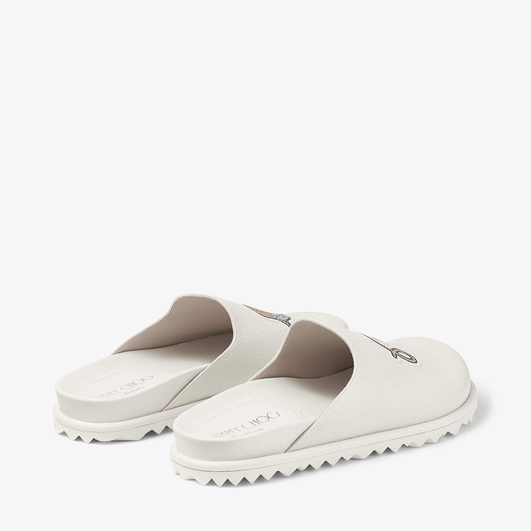 ★日本の職人技★ jimmychoo パンプスミュールサンダルオフホワイト - ミュール 靴