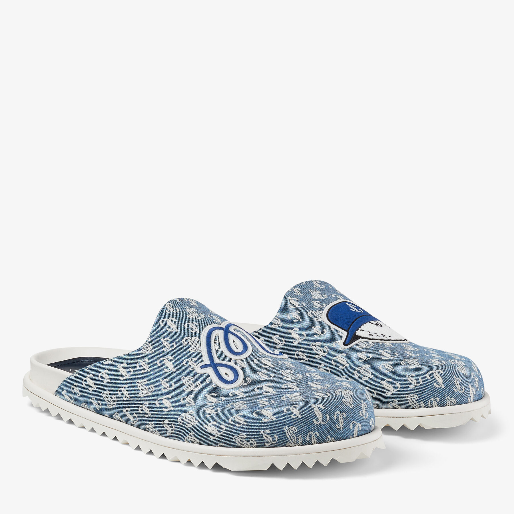Jimmy Choo / Malbon Mule/M | ロゴ柄デニム・ミュール | Jimmy Choo Jimmy Choo / Malbon Mule/M | ロゴ柄デニム・ミュール | Jimmy Choo