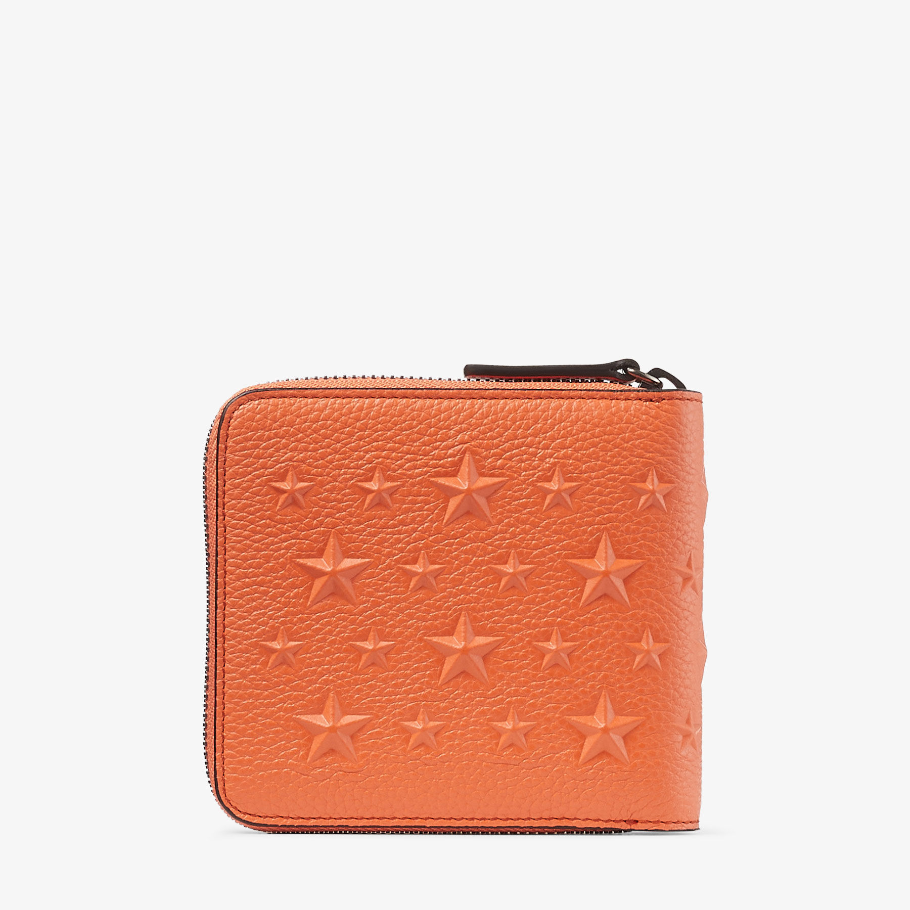 Lawrence | Orange Embossed Leather SLG | JIMMY CHOO