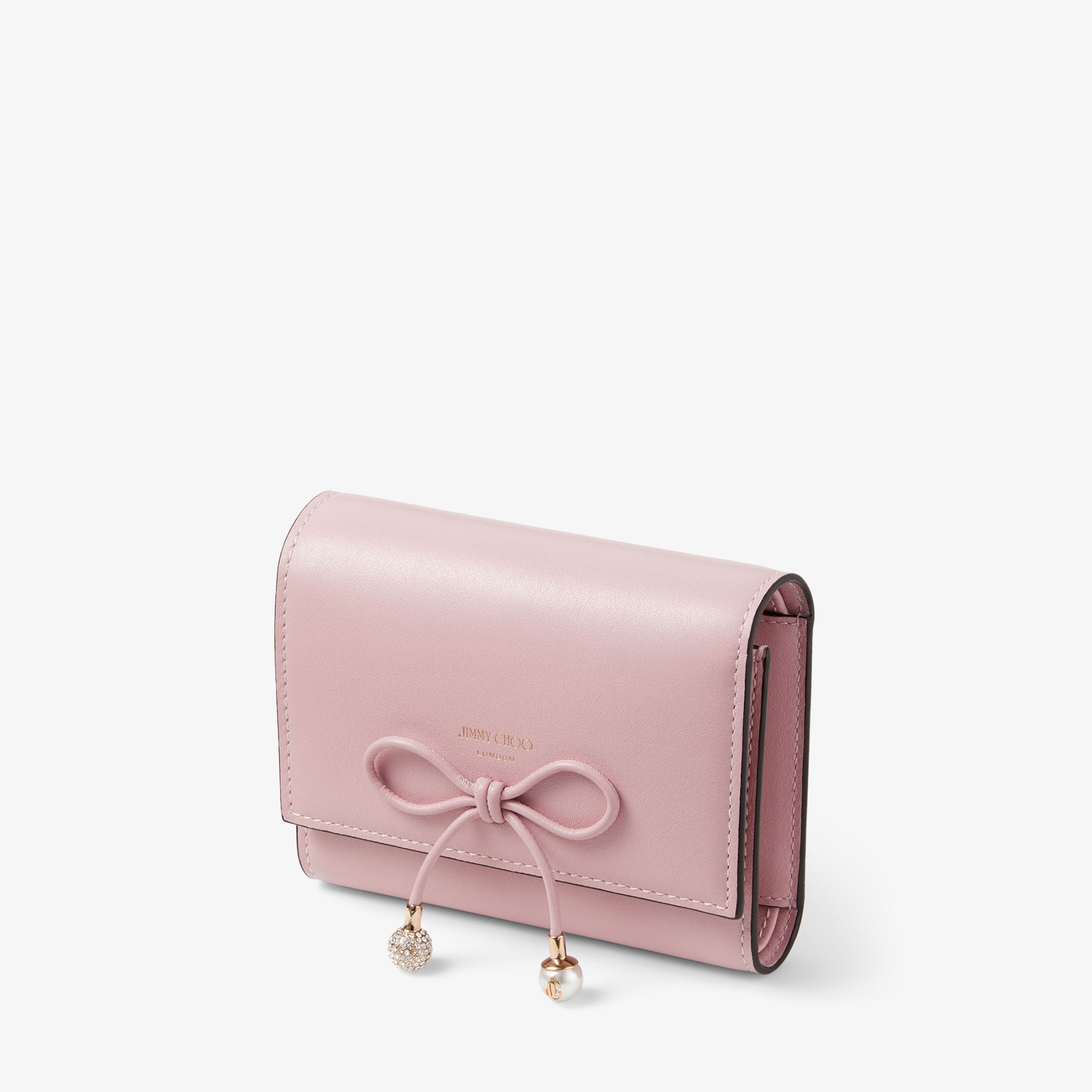 Marinda|Rose/ライトゴールド カーフレザー・スモールレザーグッズ| ジミー チュウ JP