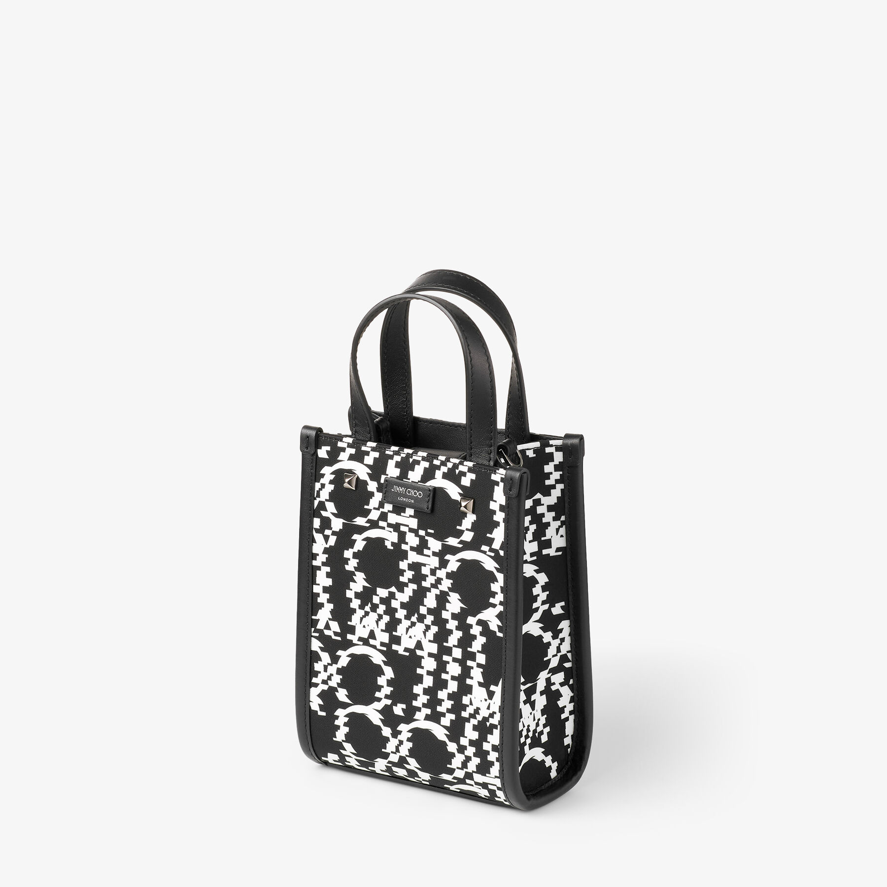 Mini N/S Tote M | Black ディストーテッド ジミー チュウ ロゴ ...