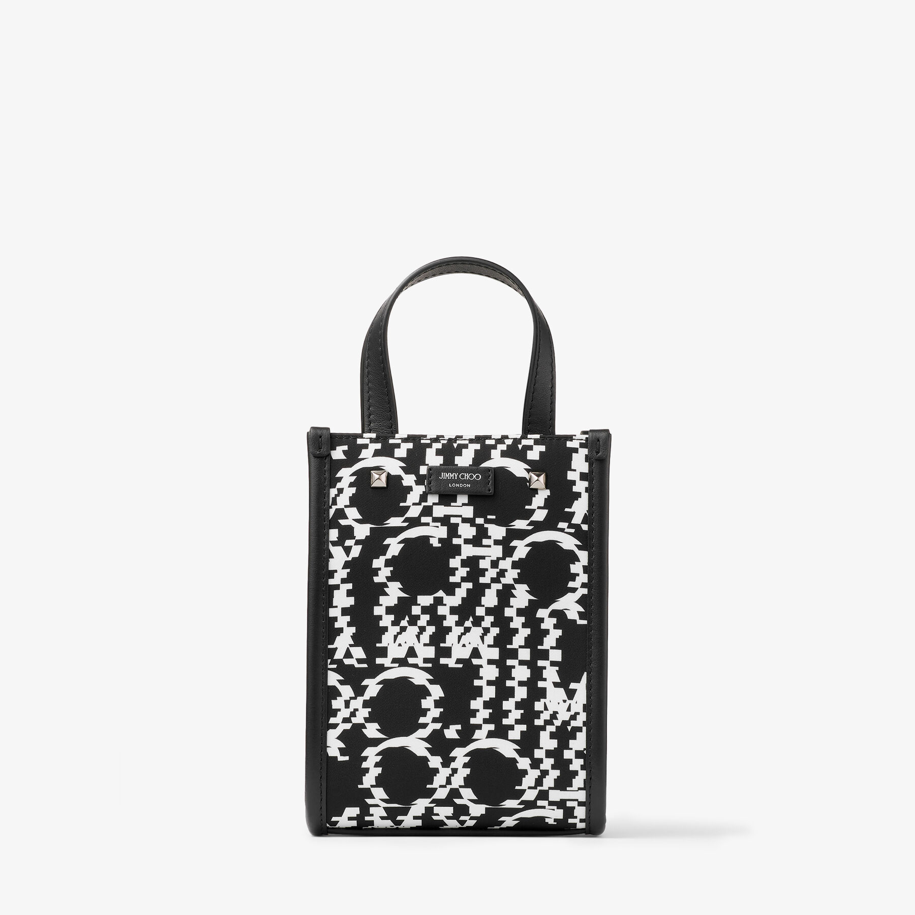 Mini N/S Tote M | Black ディストーテッド ジミー チュウ ロゴ ...