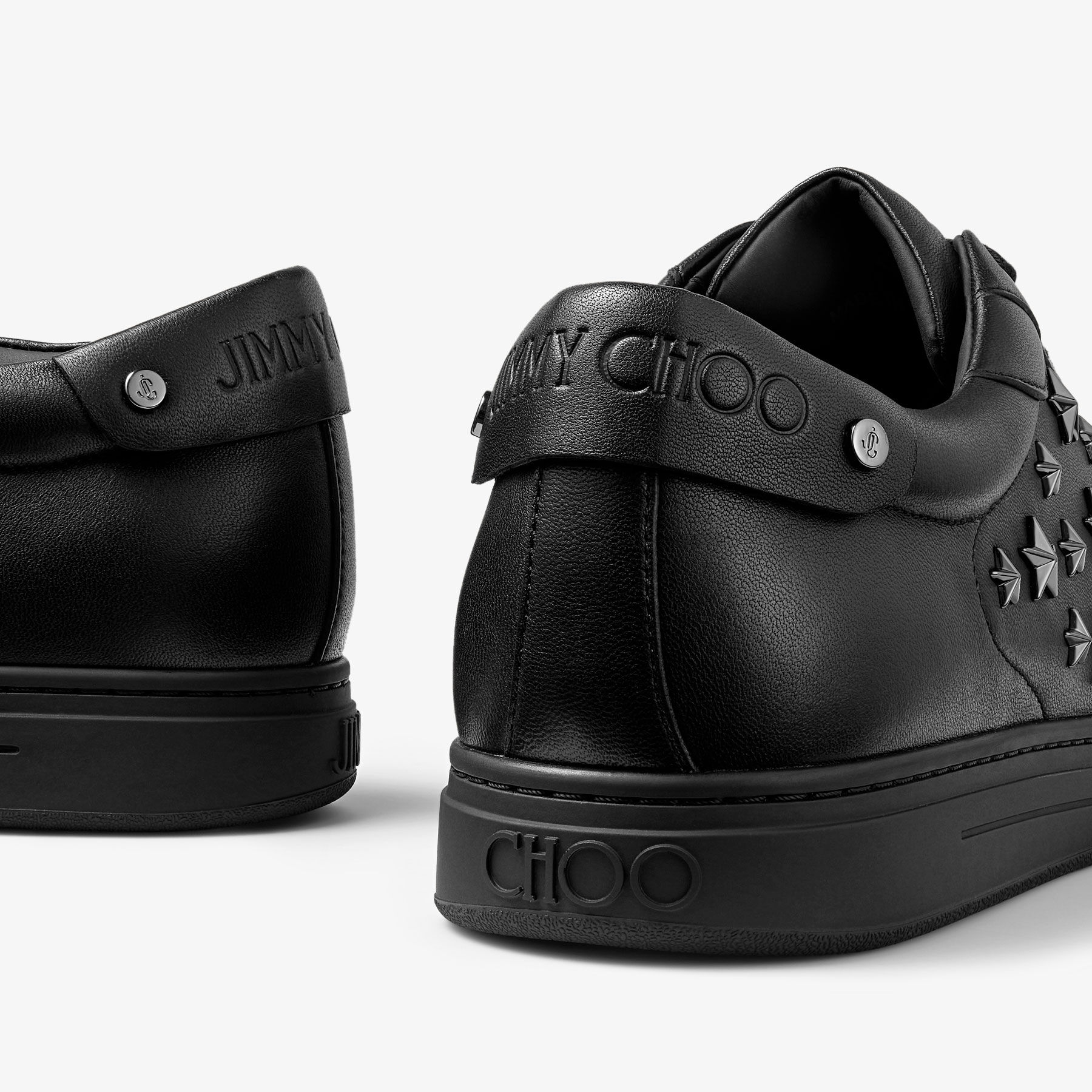 JIMMY CHOO ナッパレザー・ローカットスニーカー