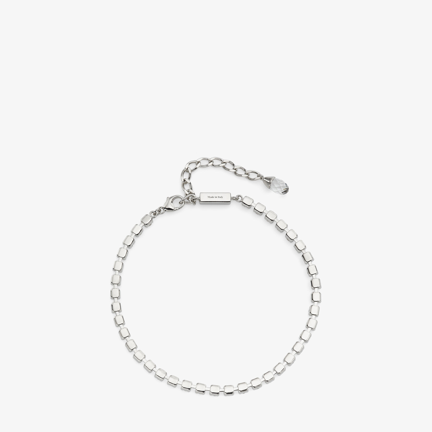 芸能人愛用のルームウェア クリスタル付き シルバー仕上げメタル アンクレット | Saeda Anklet | ジュエリー・コレクション | ジミー チュウ JP アクセサリー