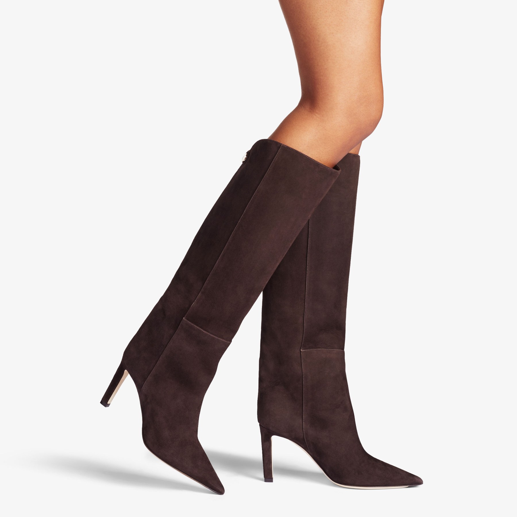 Jimmy choo suede hot sale knee high boots