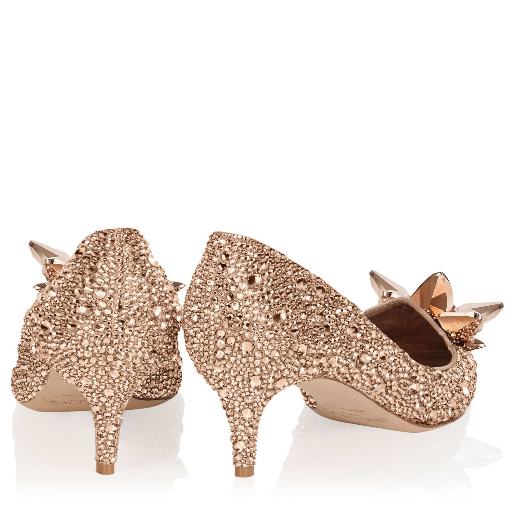 Jimmy choo rose gold heels on sale