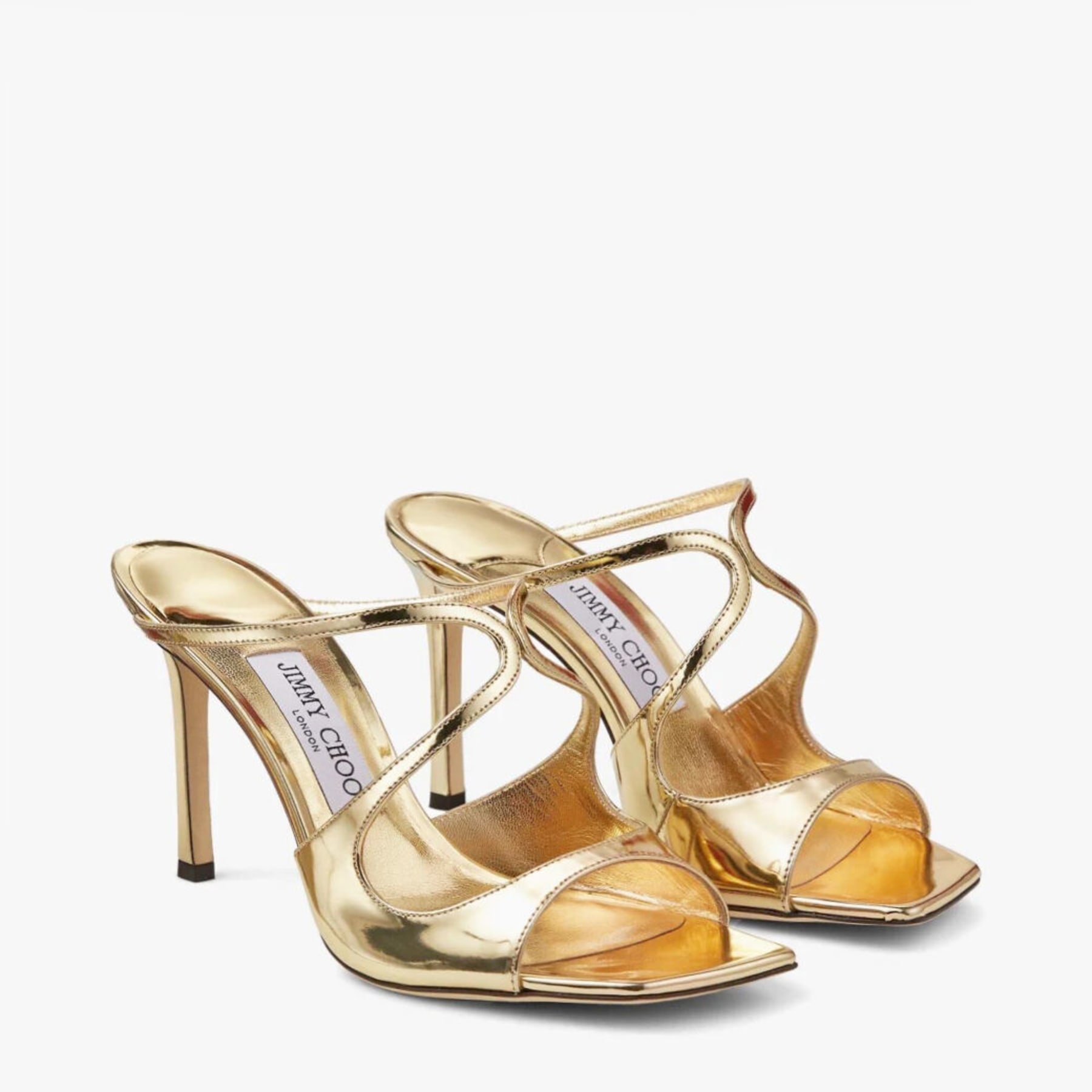Gold jimmy top choos
