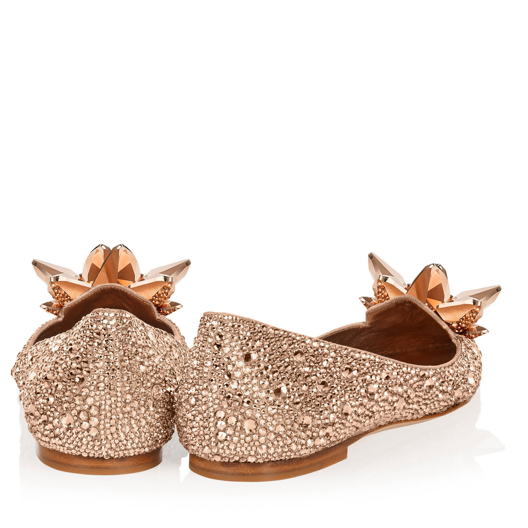 Rose gold shop flats