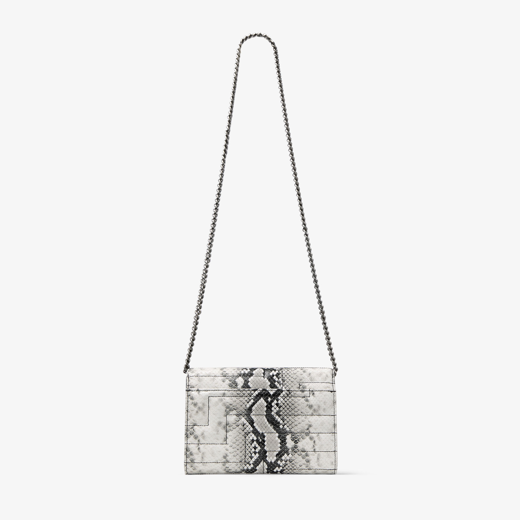 Avenue Clutch Clutch mit Schlangen Print in Roccia JIMMY CHOO