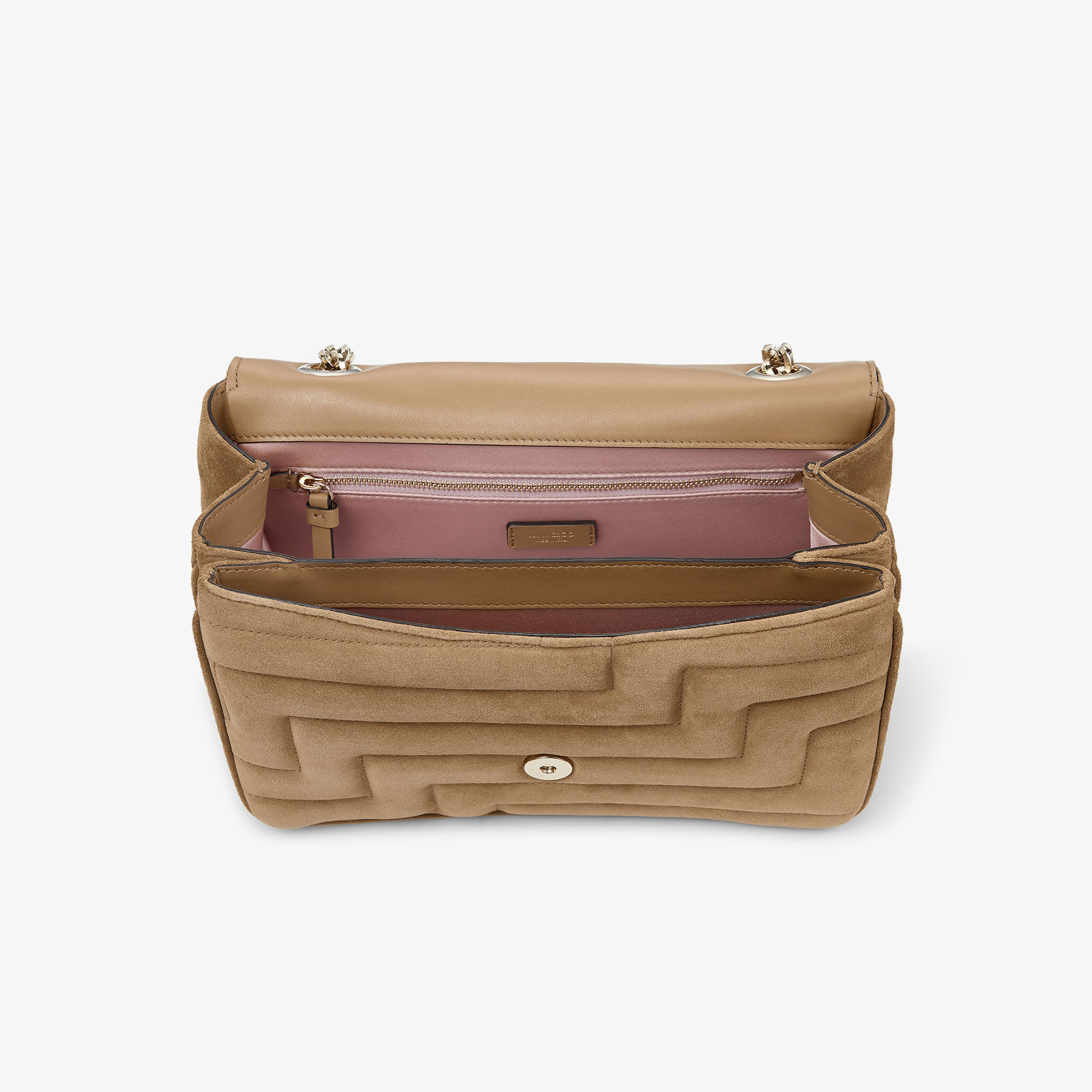Avenue Soft Shoulder Rattan Suede Bag JIMMY CHOO AU