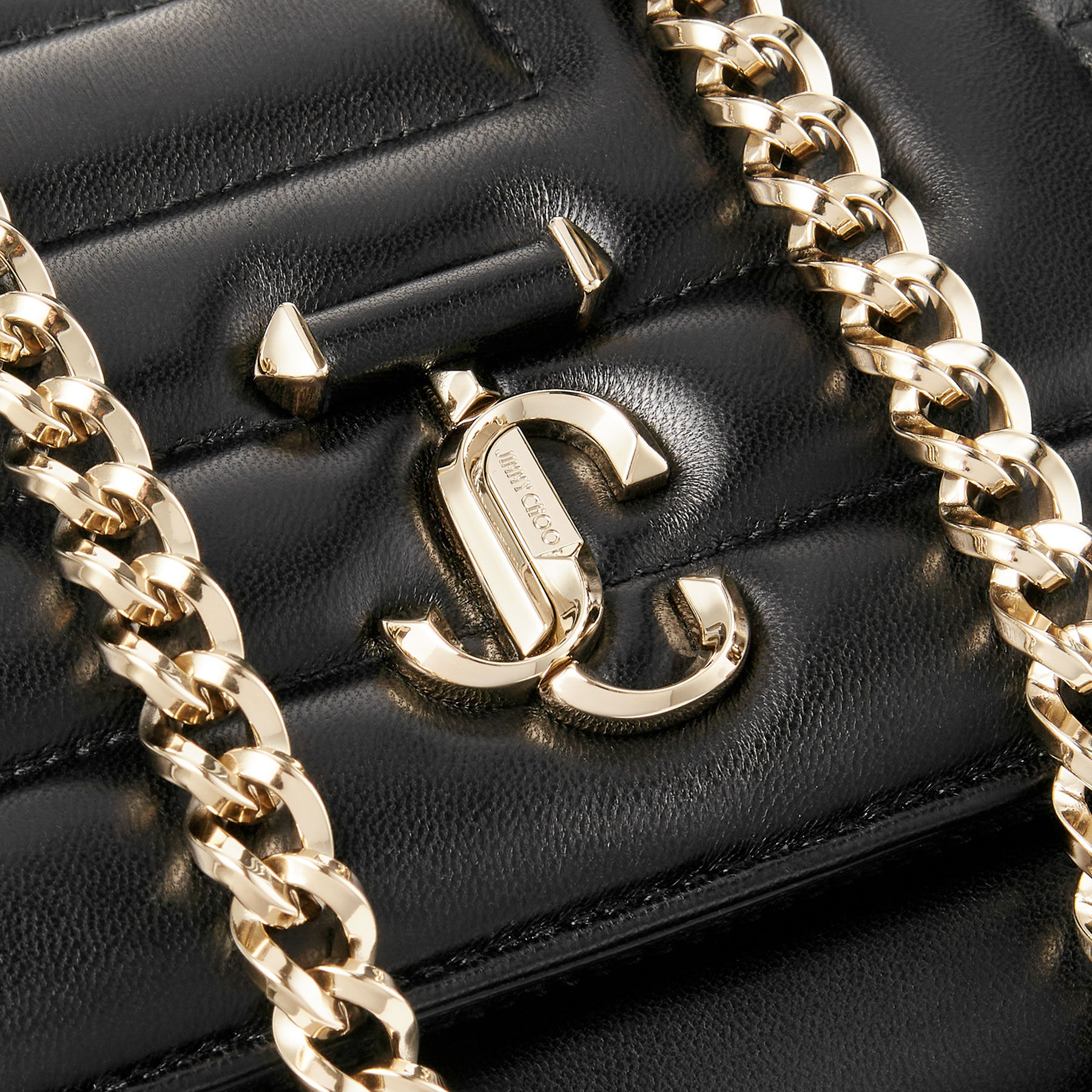 Jimmy choo black shoulder bag deals