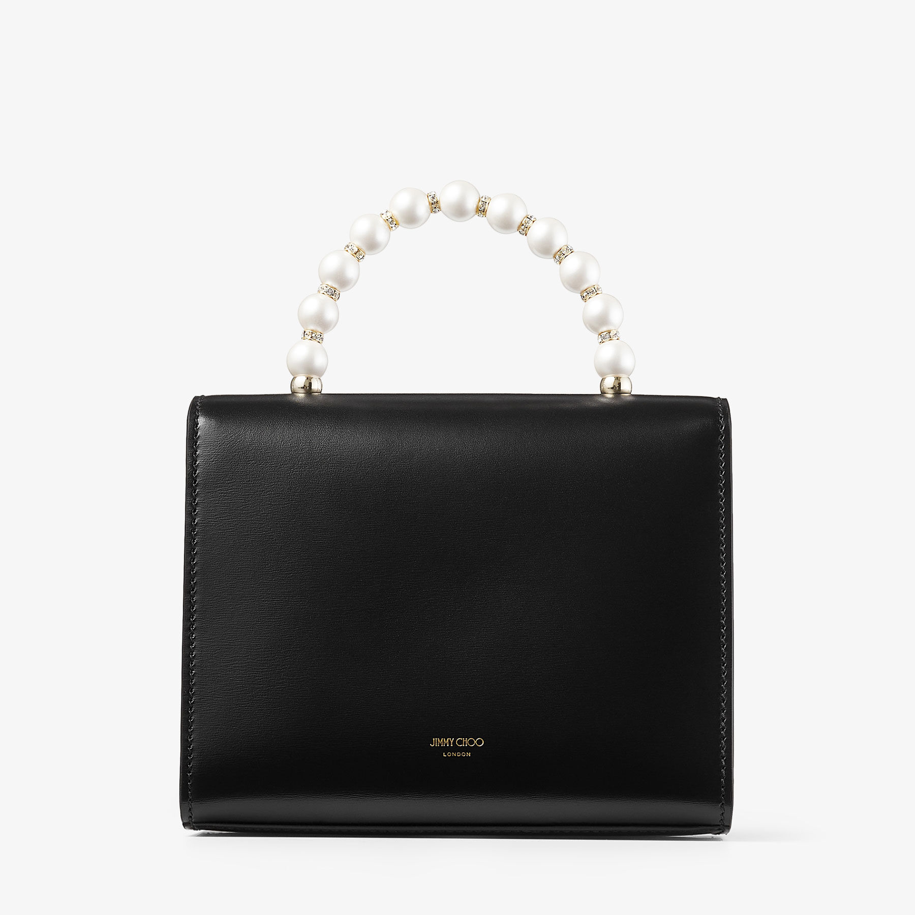 Jimmy choo black leather purse sale