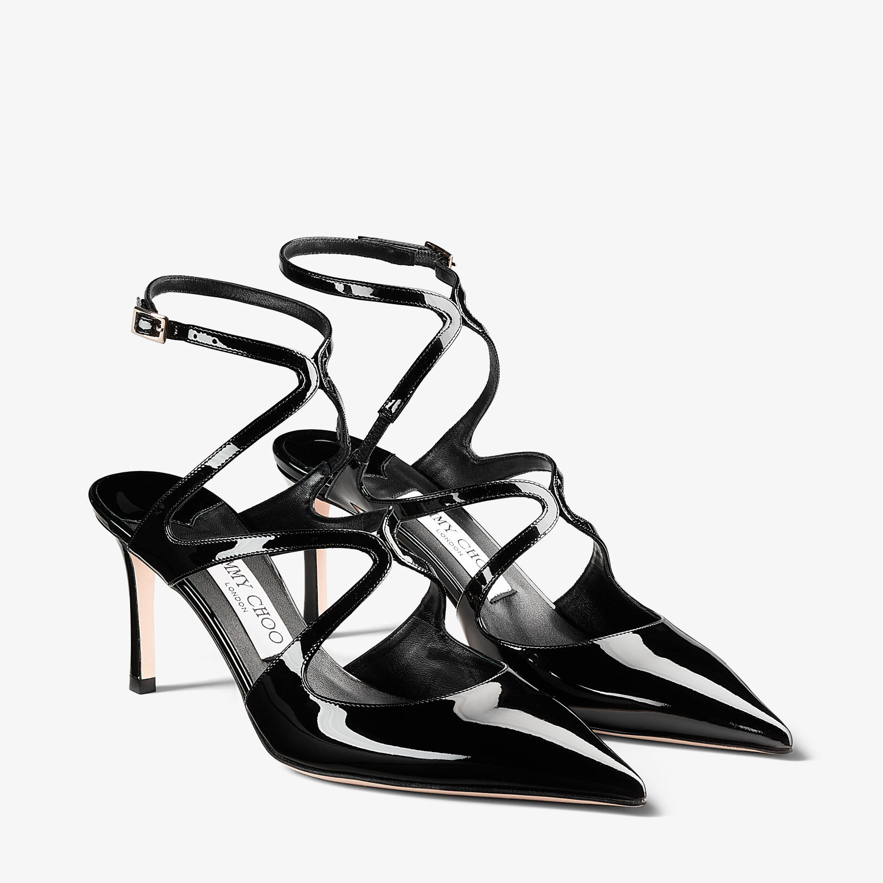 AZIA PUMP 75 Black Patent Leather Pumps Autumn Collection