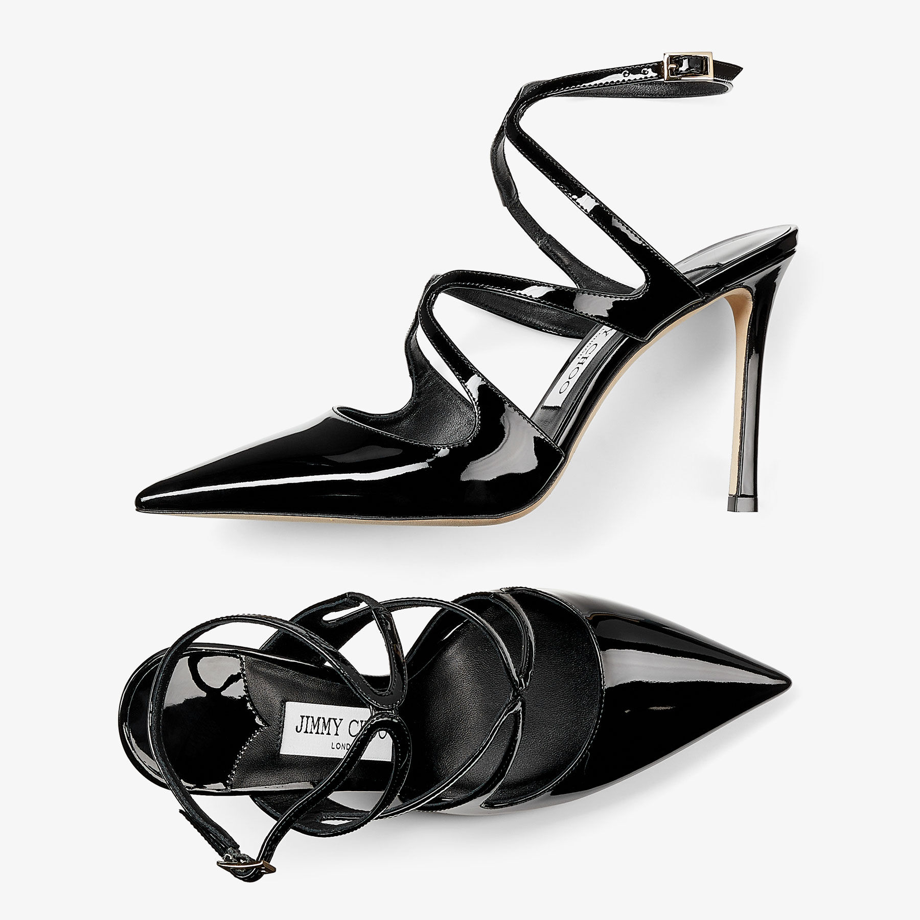Jimmy choo clearance patent heels