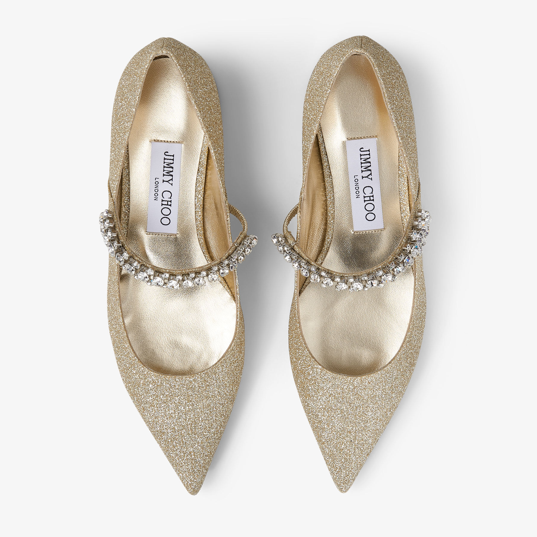 Jimmy choo glitter flats discount