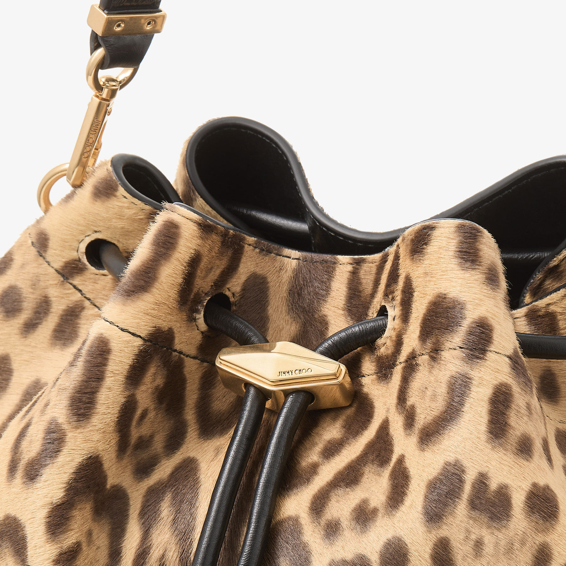 Cinch M Natural Leopard Print Pony Bag JIMMY CHOO