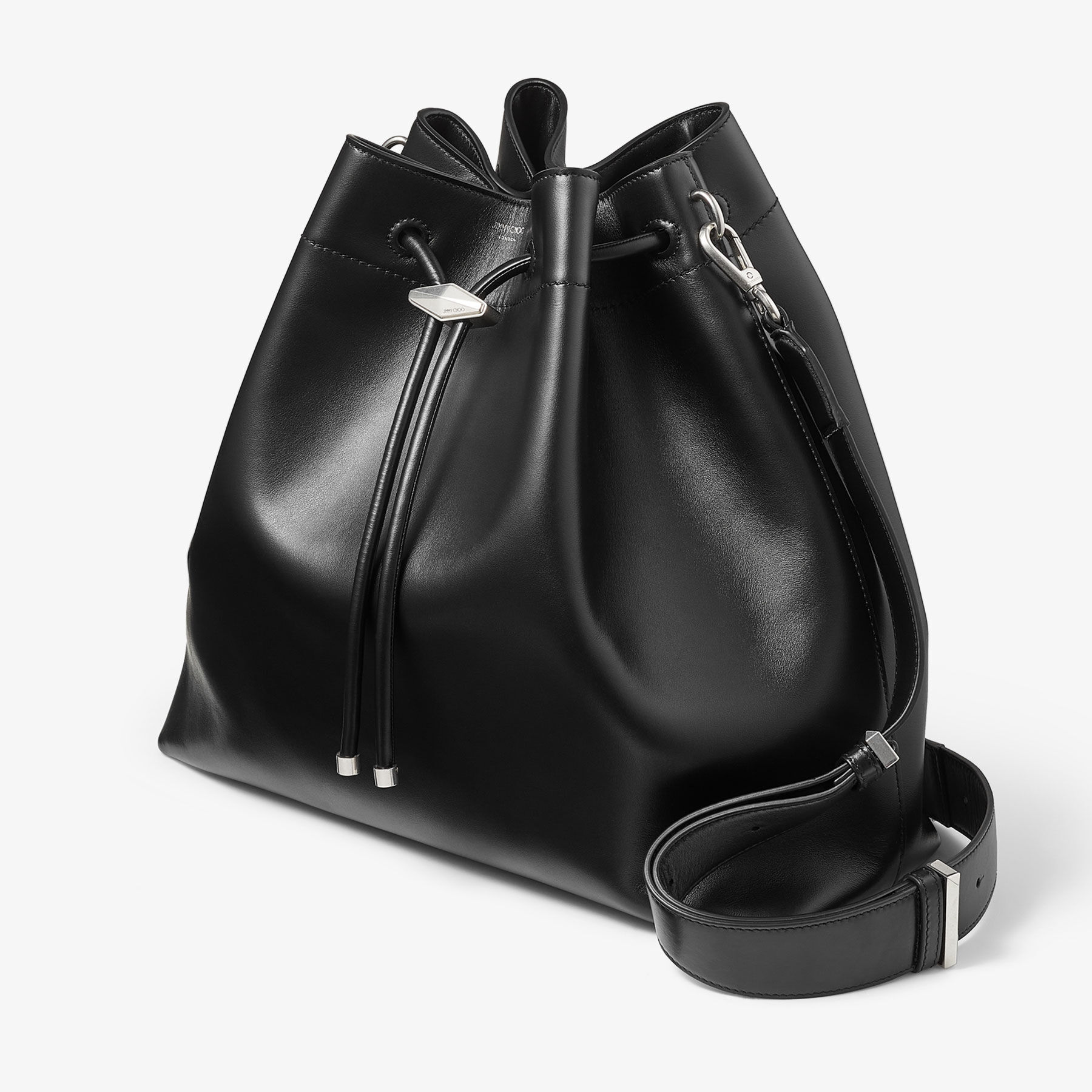 Black bucket handbag clearance