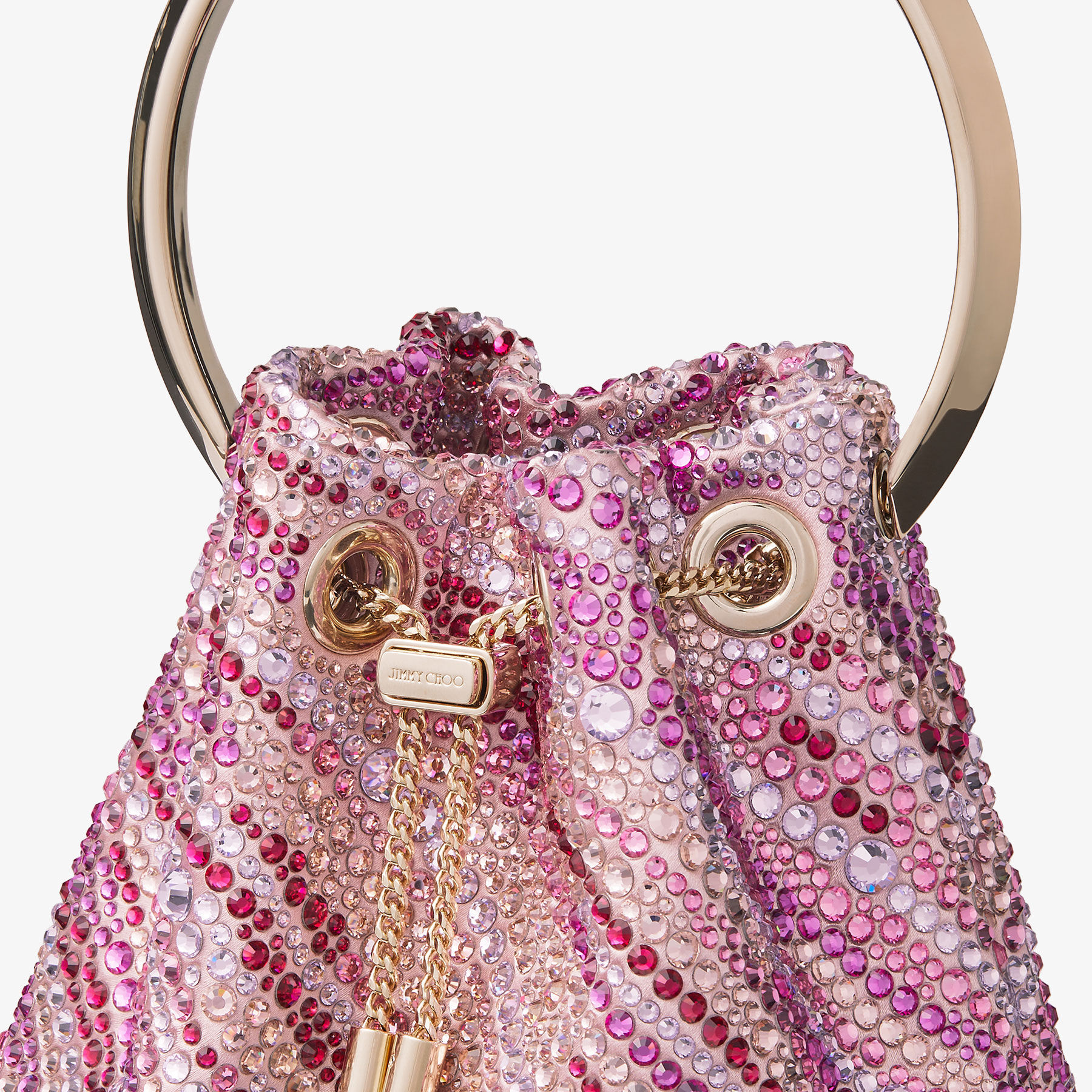 Bon Bon Pink Mix Satin Bag JIMMY CHOO