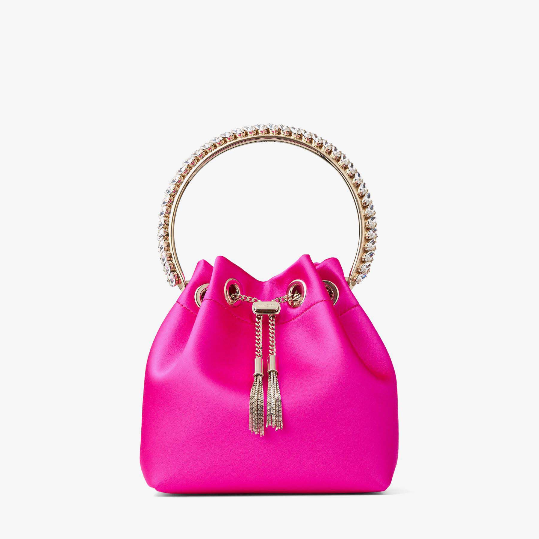 Amazon.com: Metalic decor fuchsia pink golden ember chain satchel bag  handbag purse : Clothing, Shoes & Jewelry