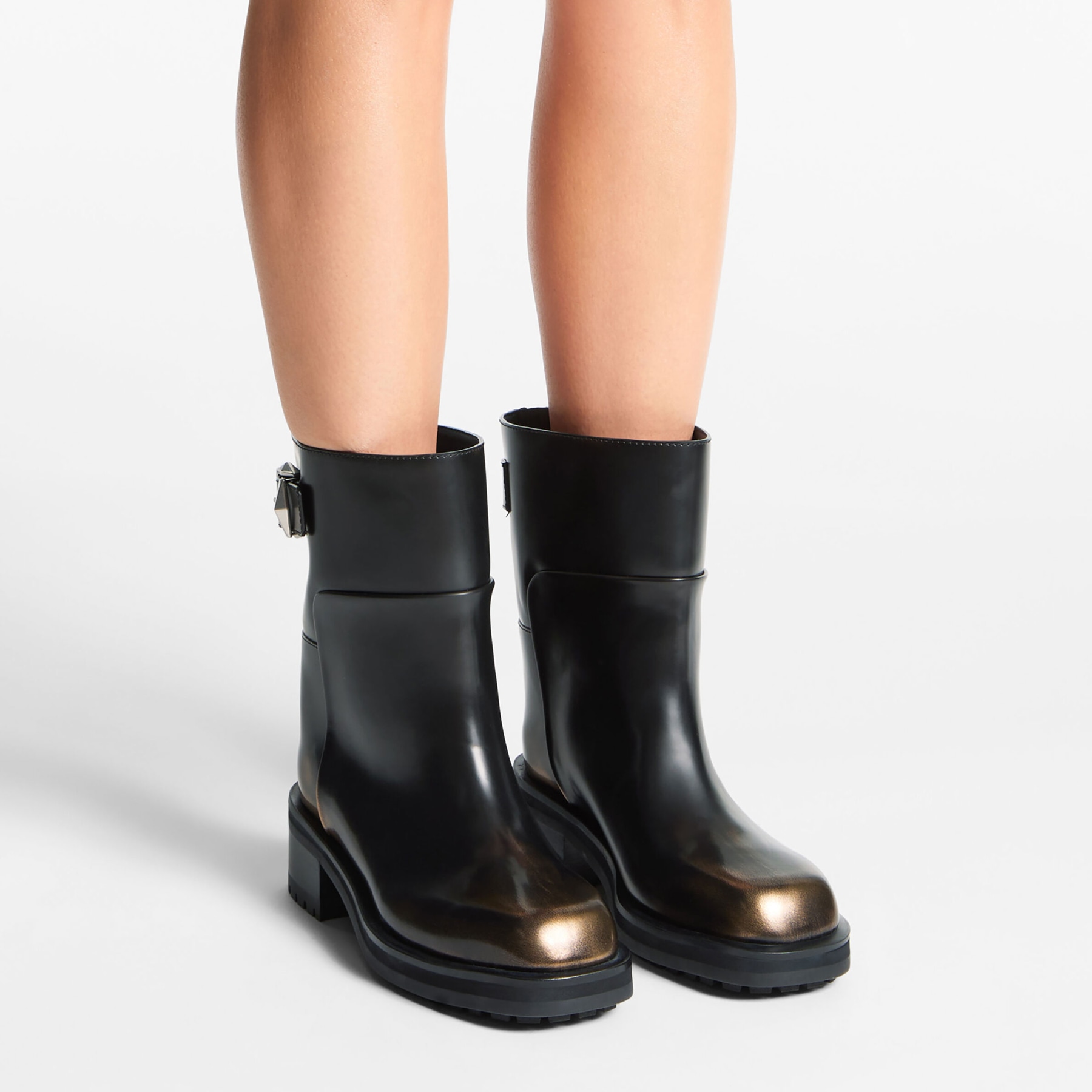 Brooklyn AB 50 Black Brushed Leather Ankle Boots JIMMY CHOO NZ