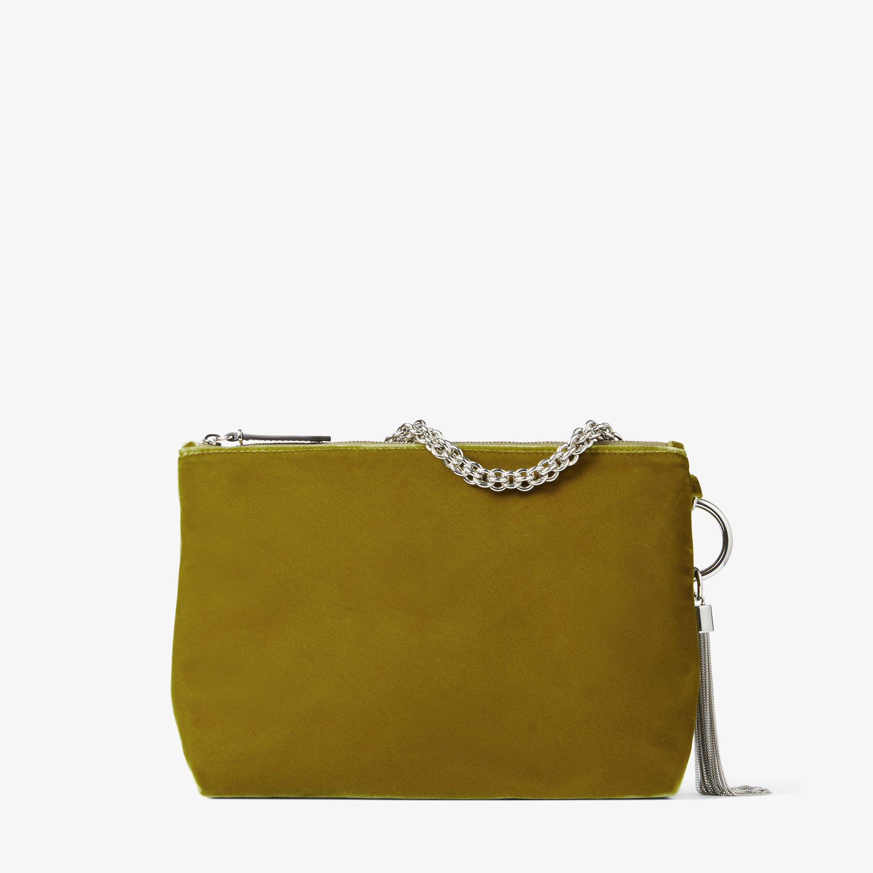 CALLIE | Citirine Velvet Clutch Bag | New Collection | JIMMY CHOO NZ