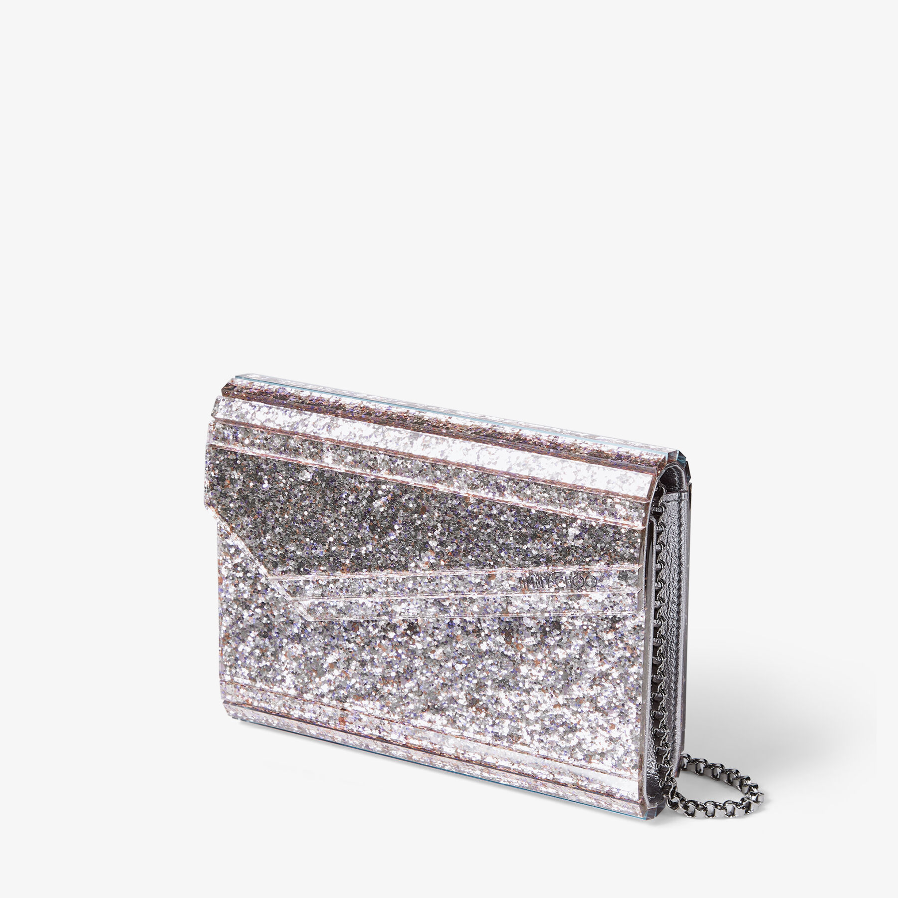 Candy Sprinkle Mix Glitter Acrylic Clutch Bag JIMMY CHOO