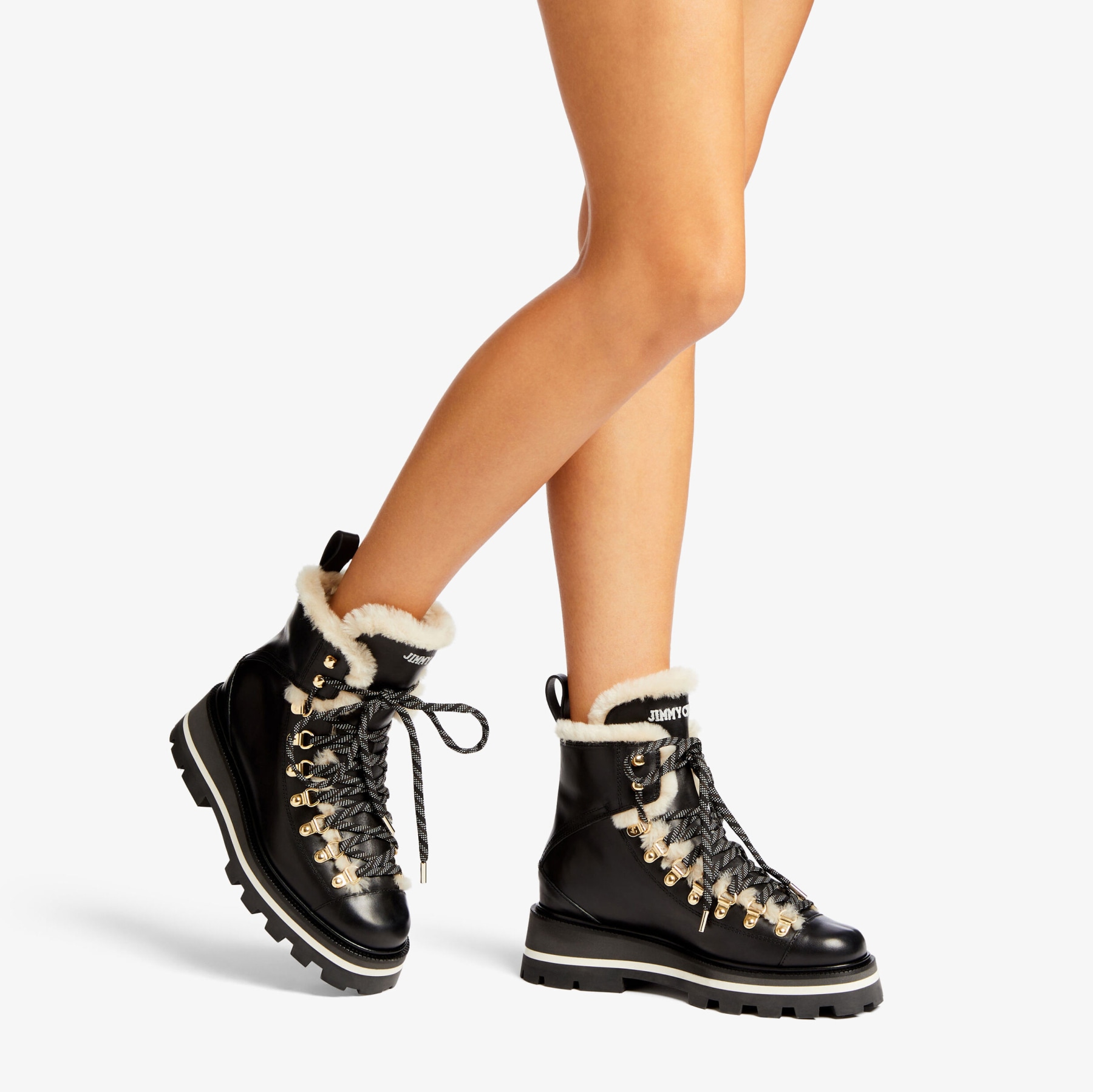 Jimmy choo shearling best sale boots