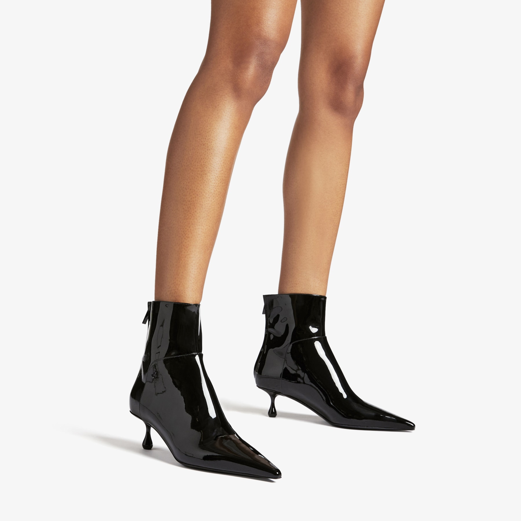 CYCAS AB 50 Black Patent Leather Ankle Boots New Collection