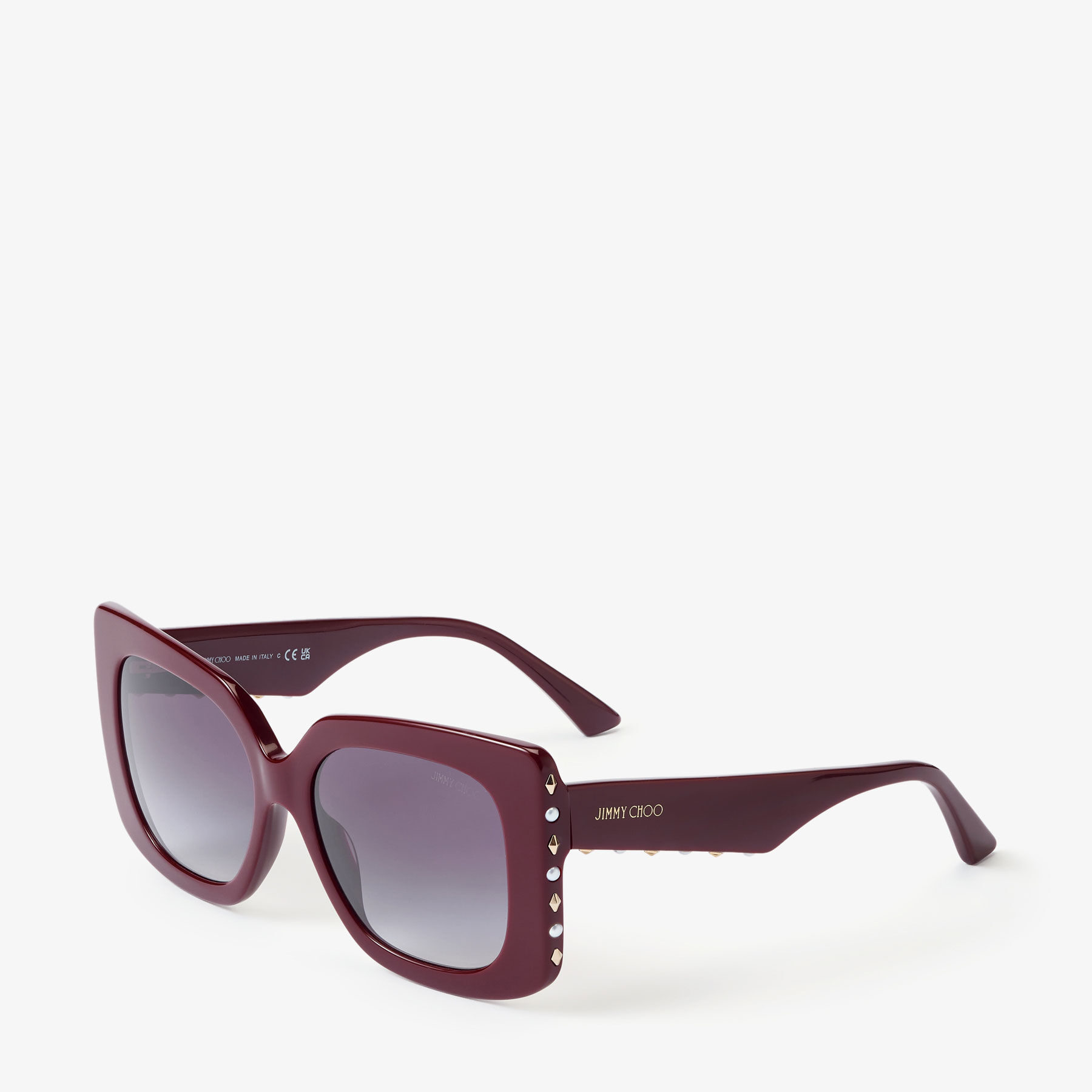 Lunettes de soleil aux montures rouges pour homme - Lunette design pour homme idée cadeau