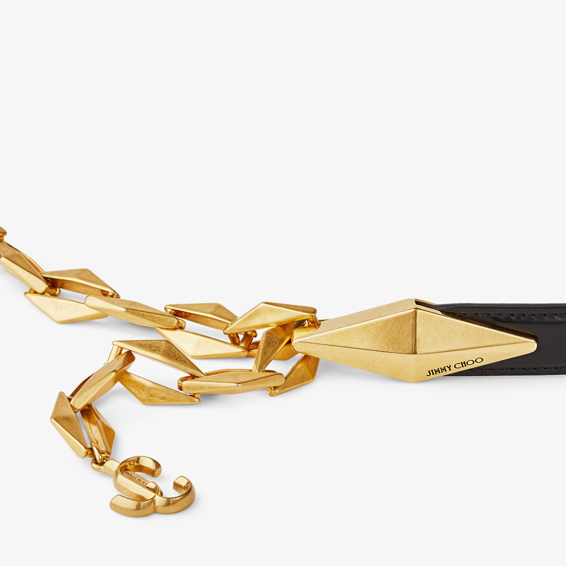 Diamond outlet chain belt