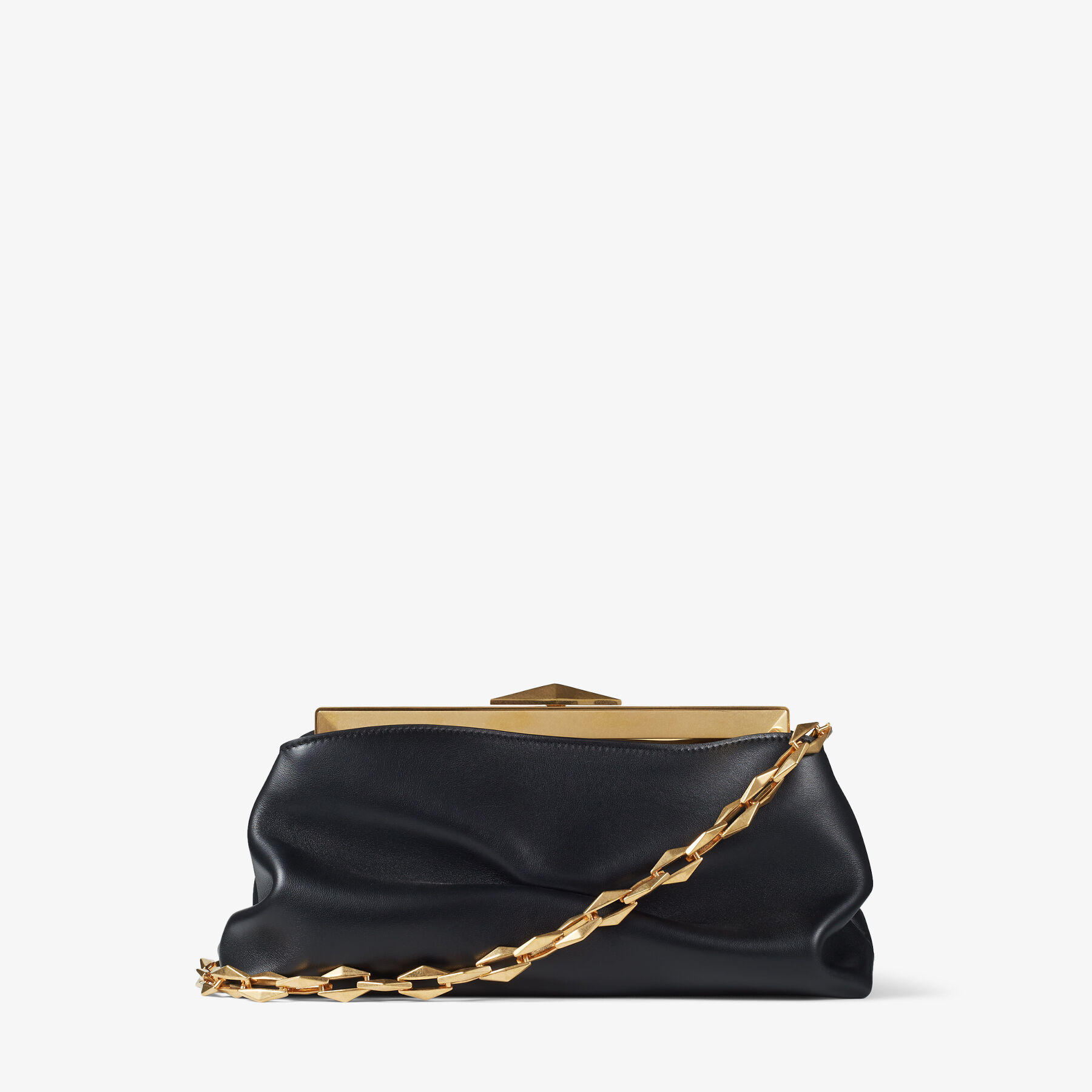 Gold diamond clutch on sale