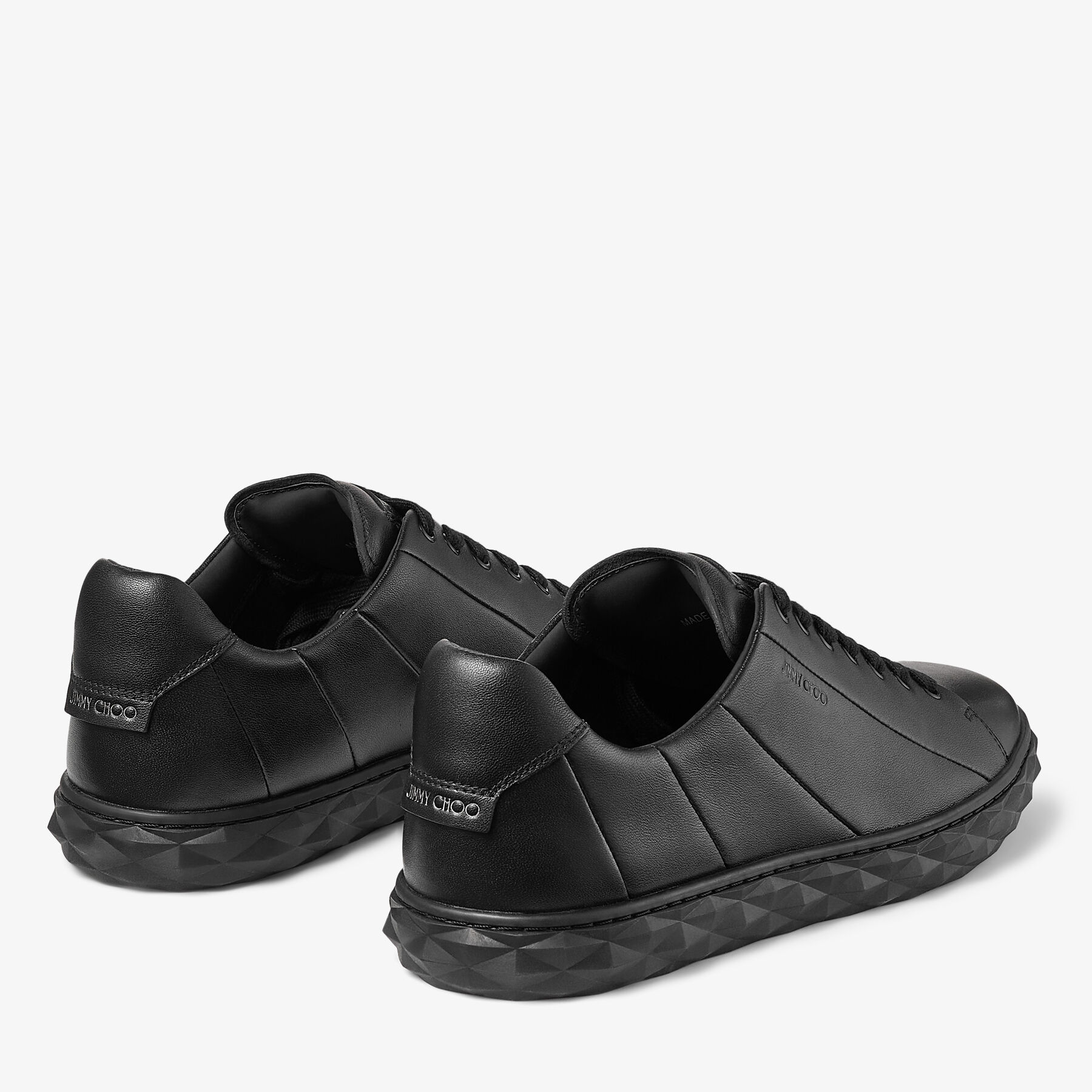 All black jimmy choo trainers top