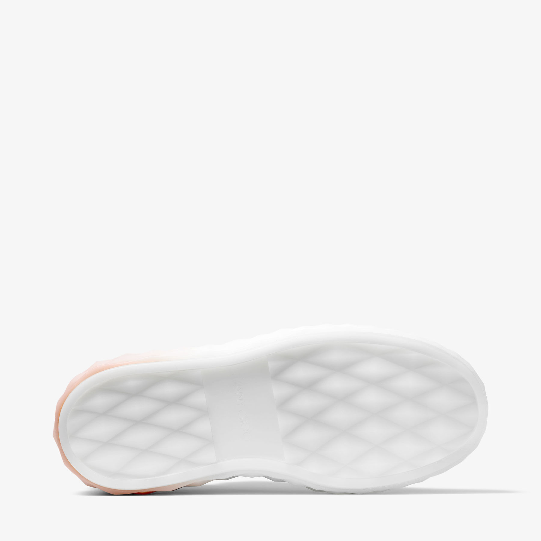 Diamond Maxi/F II White and Macaron Leather Trainers with Platform