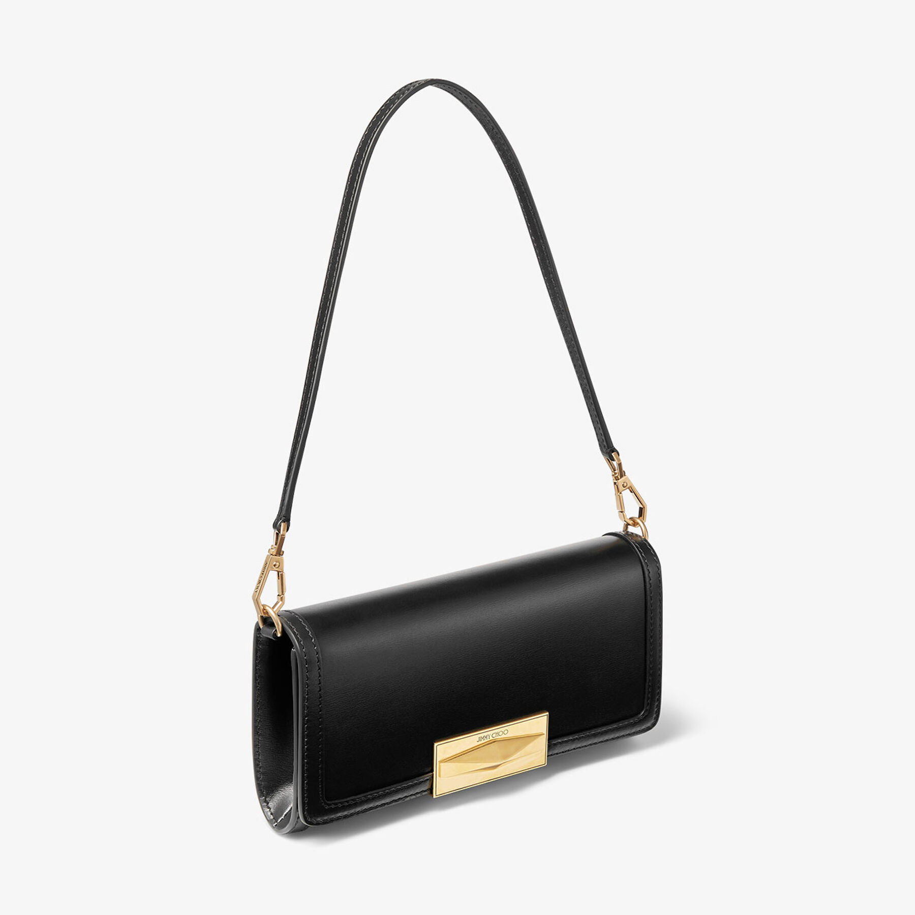 Diamond Mini Shoulder Black Calf Leather Mini Shoulder Bag New Collection JIMMY CHOO
