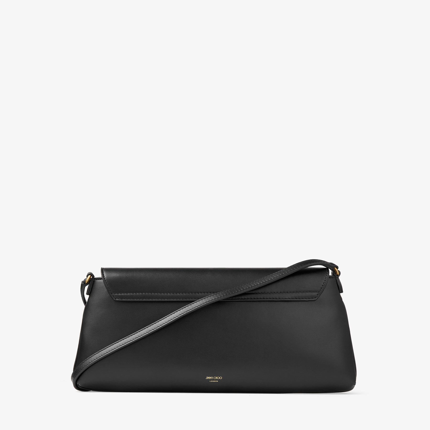Diamond Shoulder Schultertasche aus schwarzem Kalbsleder JIMMYCHOO