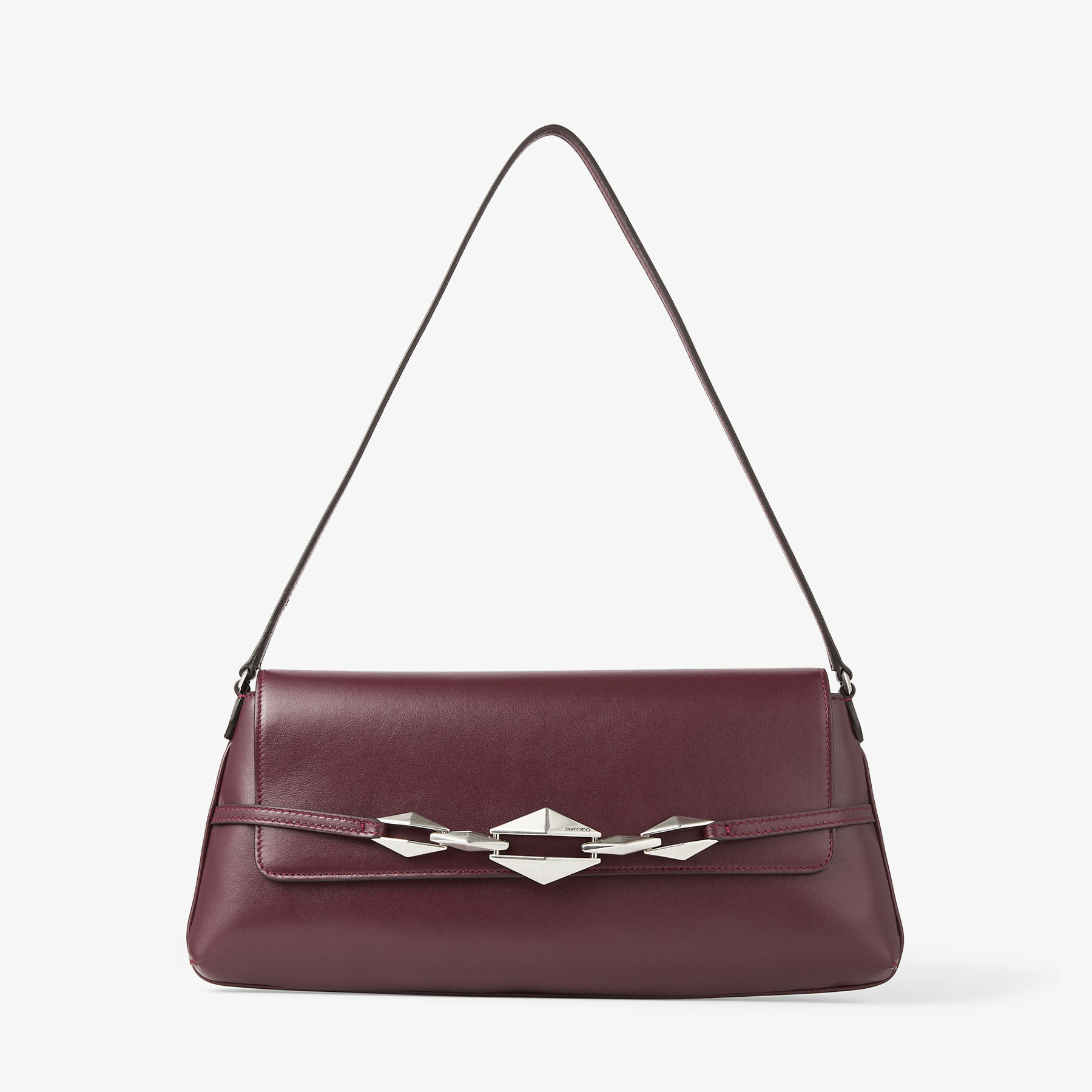 Hip East West Bag Medium Goatskin Shoulder Bag - Garnet Red