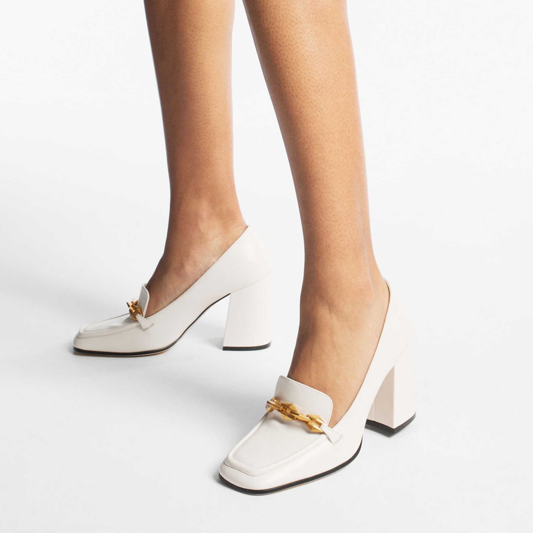 Escarpins GUESS En Toile Et Cuir - Crème Et Marron - Taille 37 - Très Bon état