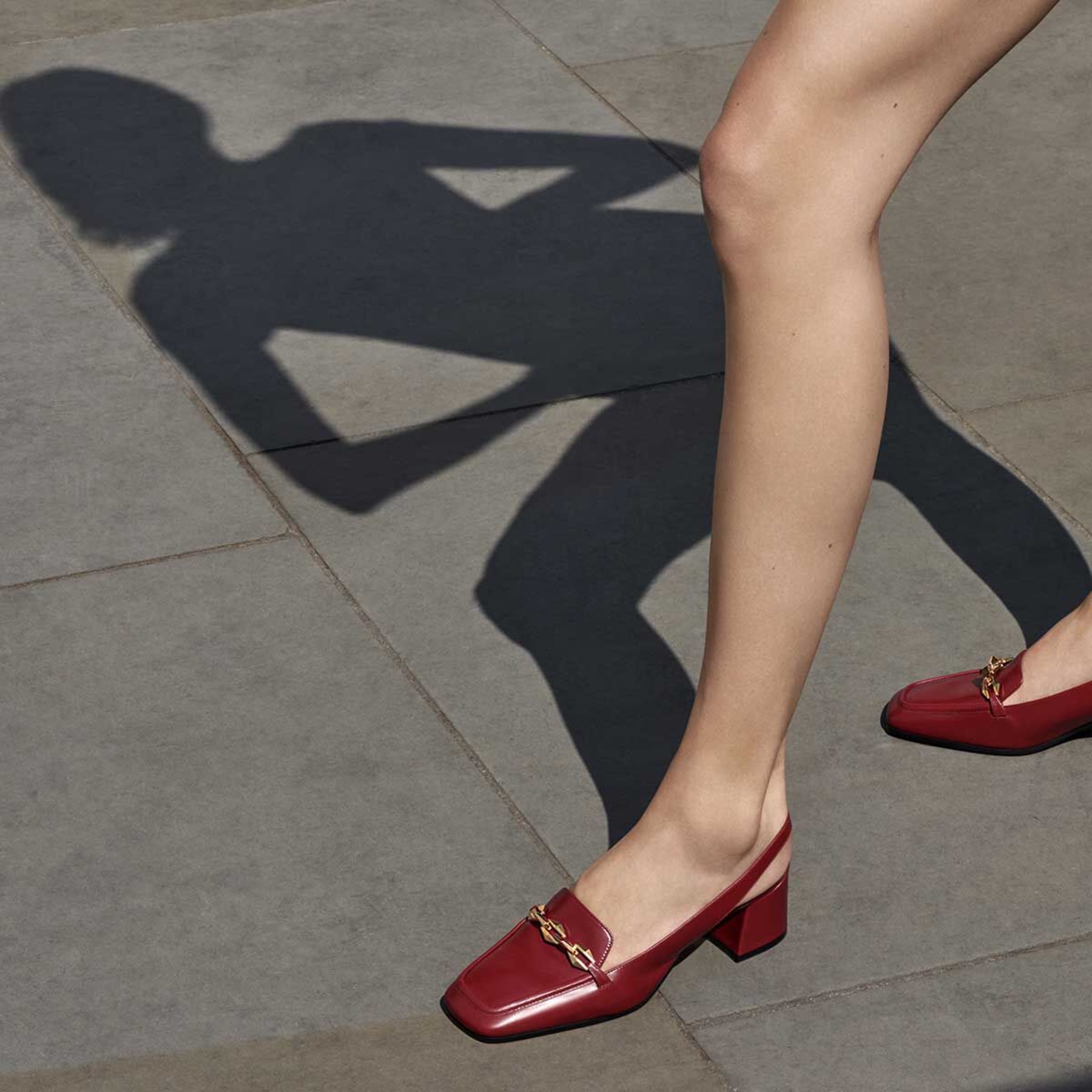 Tilda stacked heel pump best sale