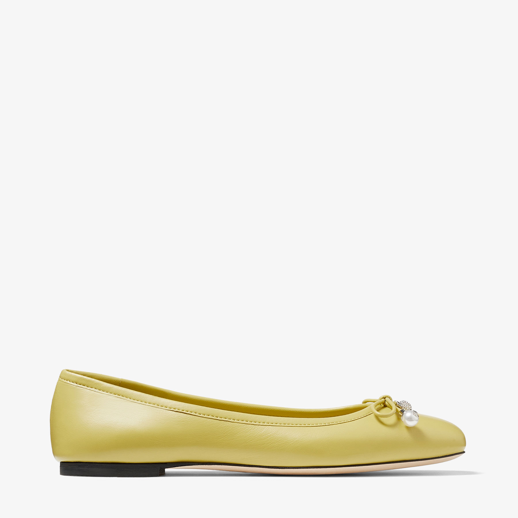 Elme Flat Yellow Nappa Leather Flats JIMMY CHOO AU