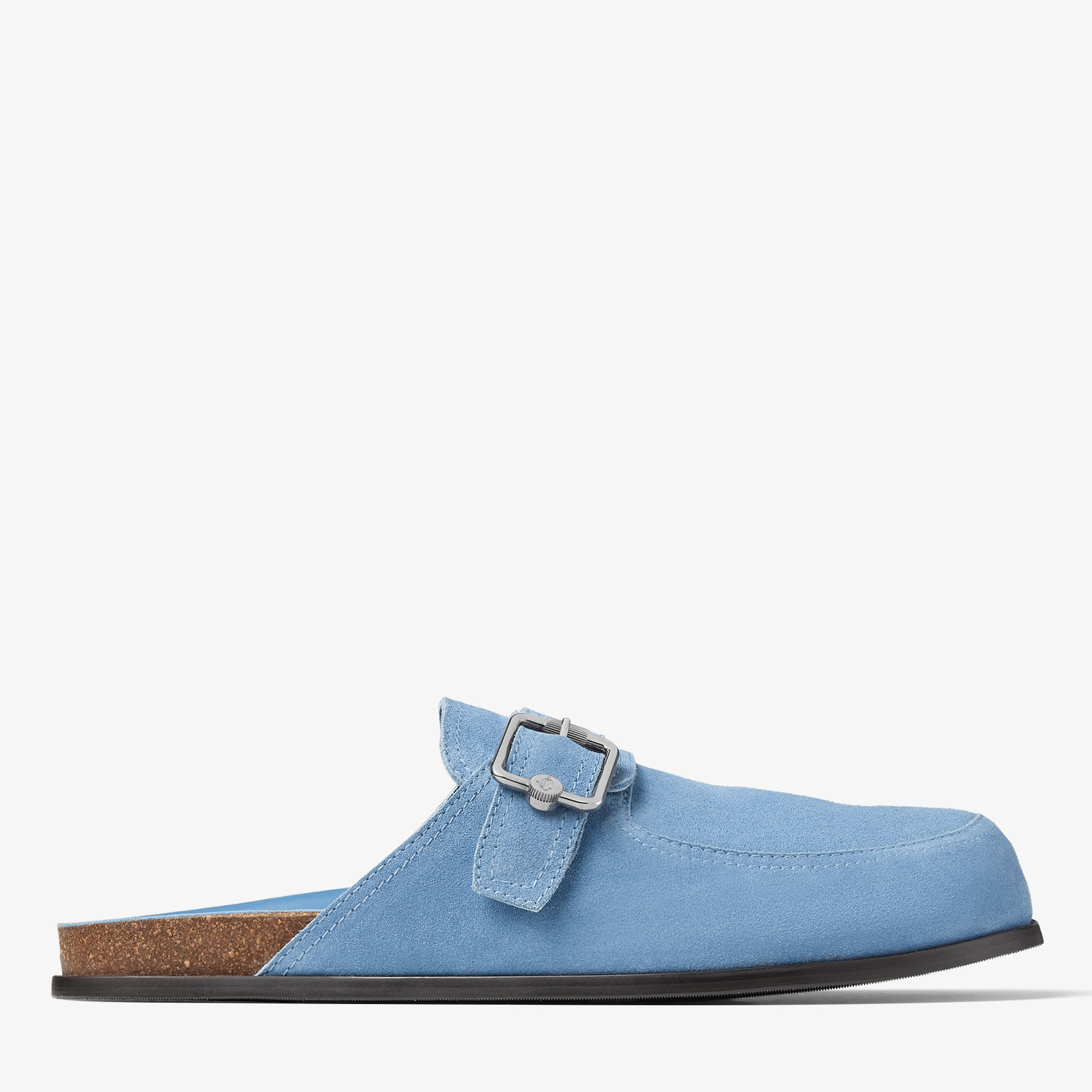 Navy discount suede mules