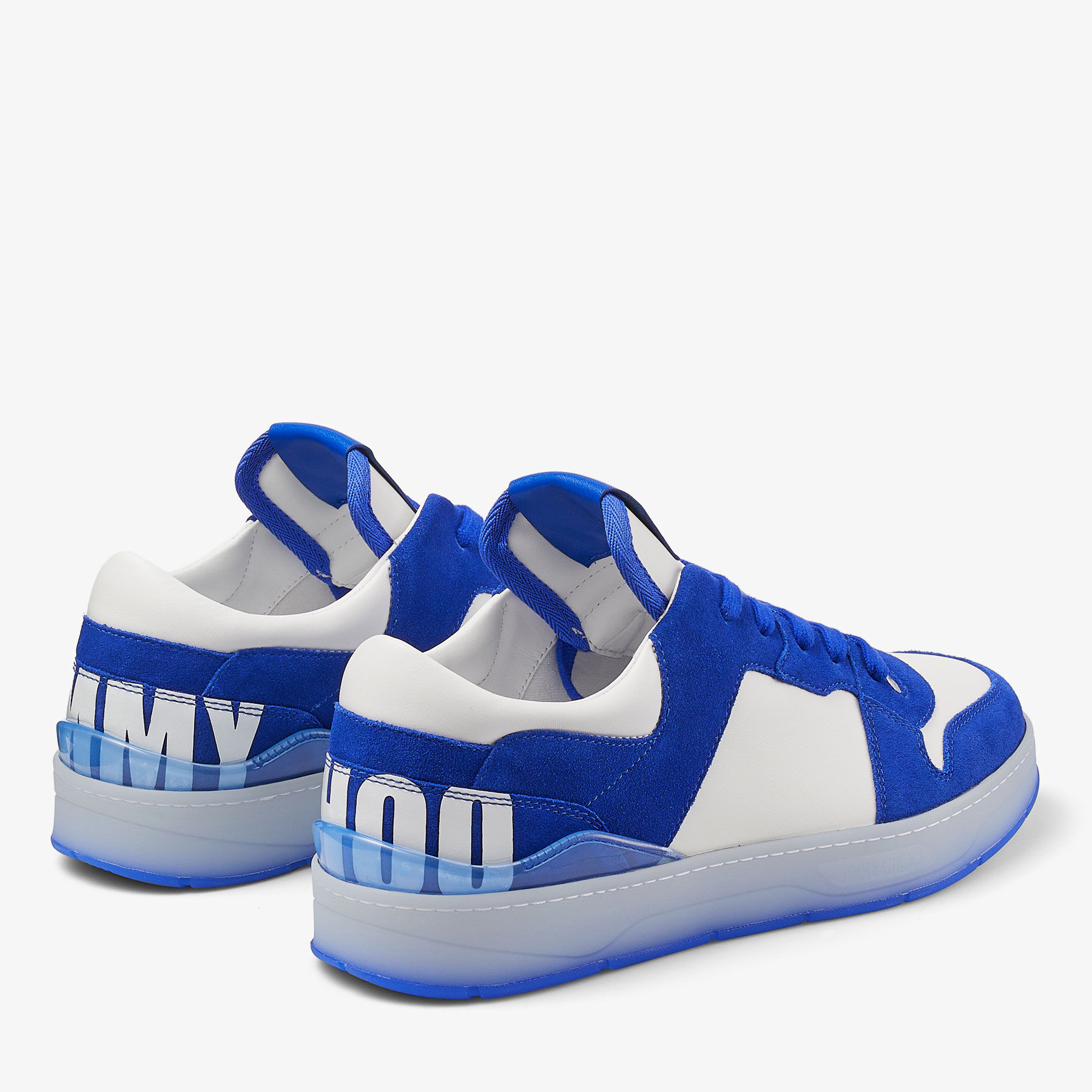 FLORENT M Scarpe sportive in crosta e pelle ultravioletto con